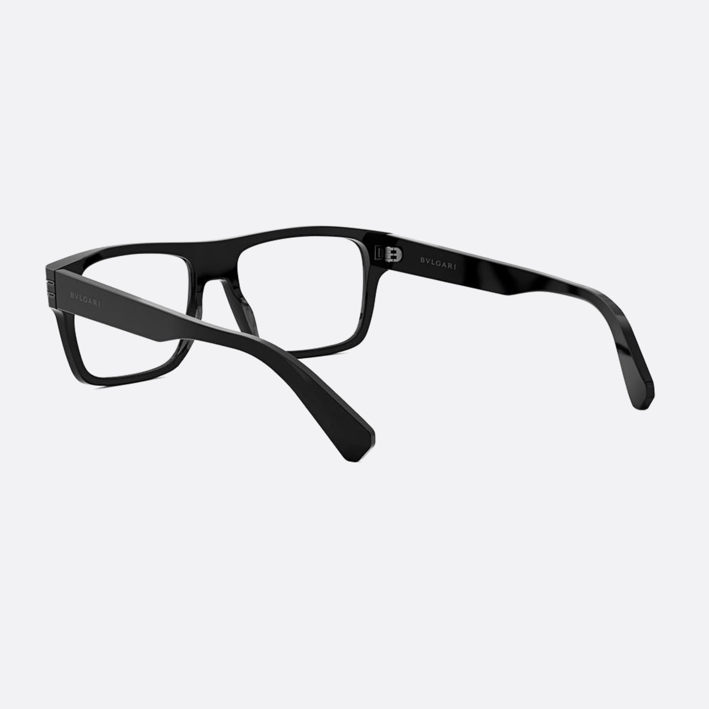 Bvlgari 55mm Zero1 Black Rectangle Men Eyeglasses - Lifestyle Shot