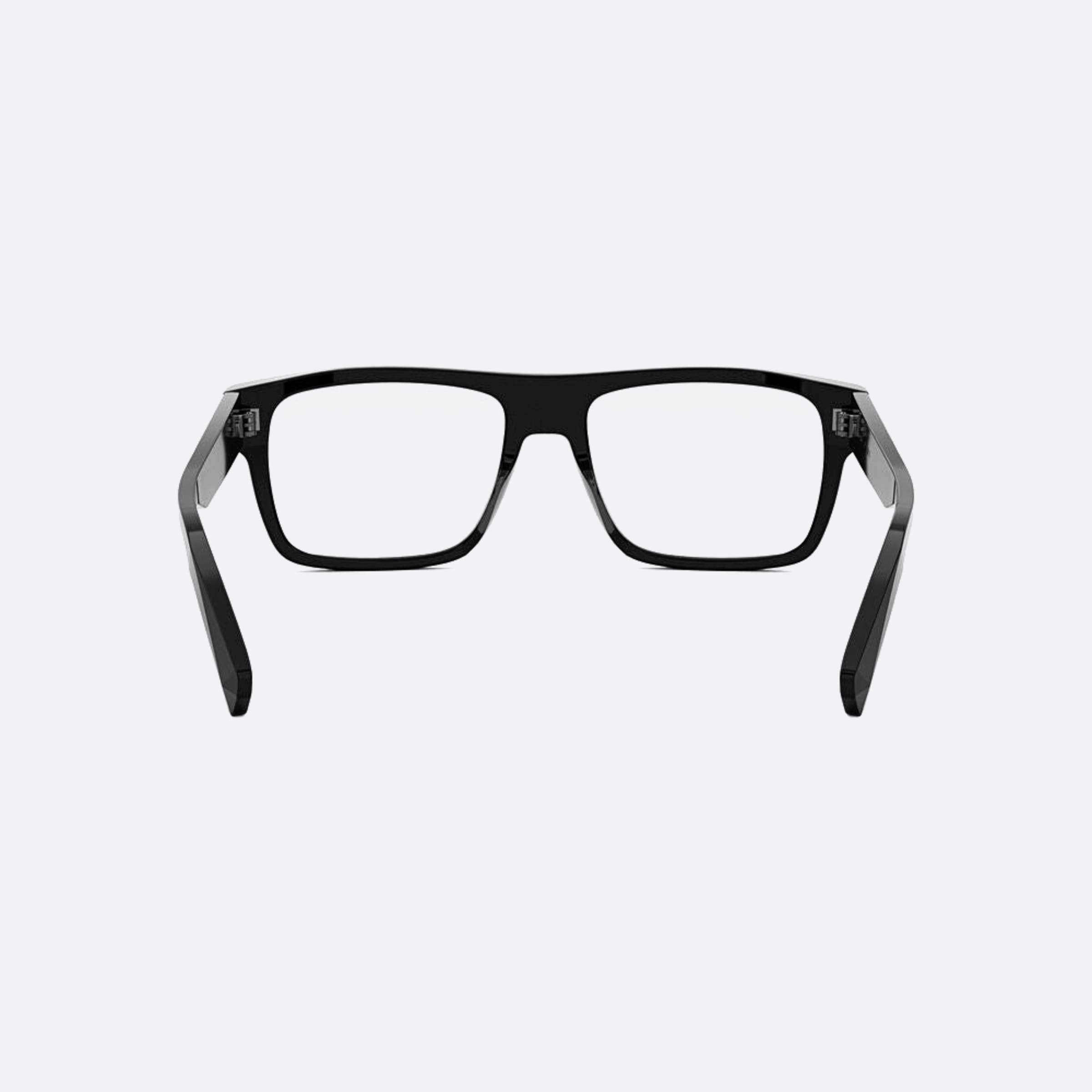 Bvlgari 55mm Zero1 Black Rectangle Men Eyeglasses - Additional Angle