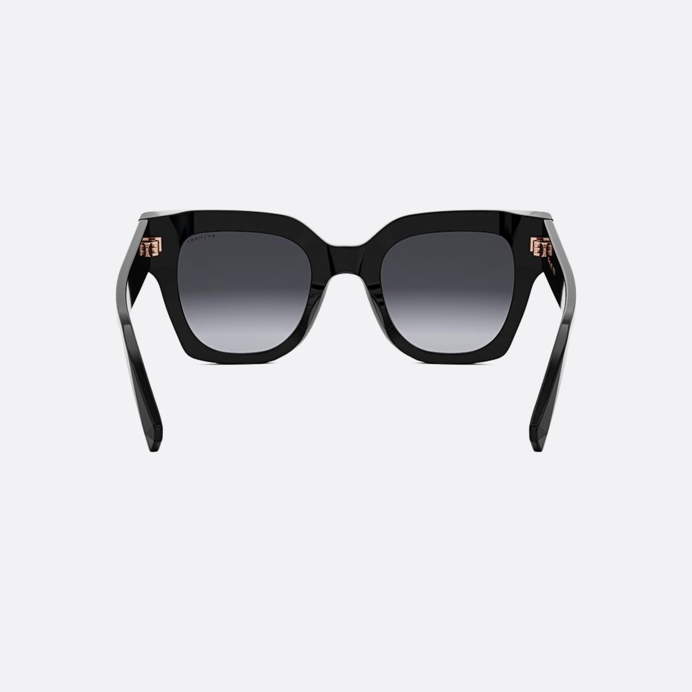 Bvlgari 49mm Zero1 01b Black Geometric Women Sunglasses - Additional Angle
