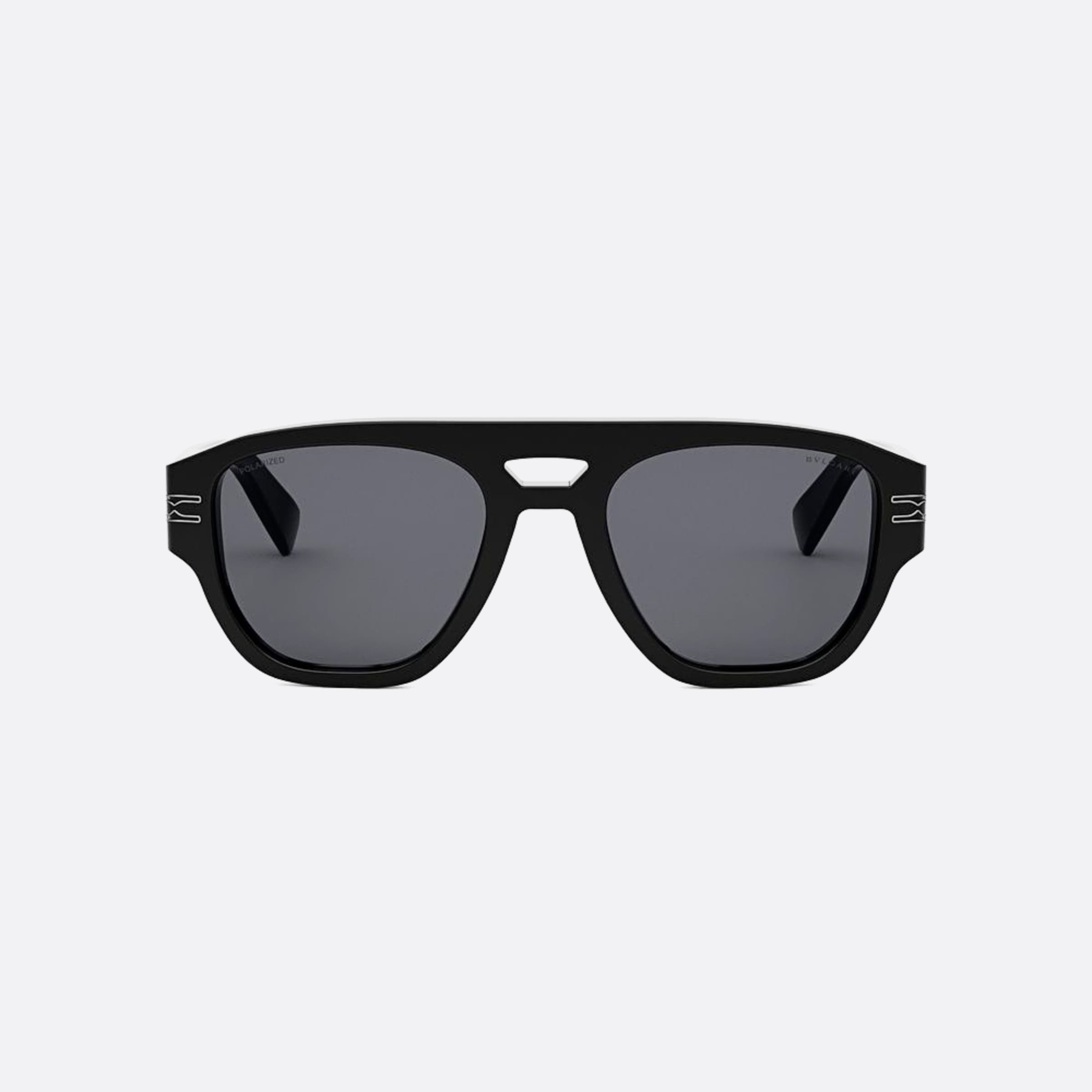 Bvlgari 53mm Zero1 01d Black Pilot Men Sunglasses - Main View