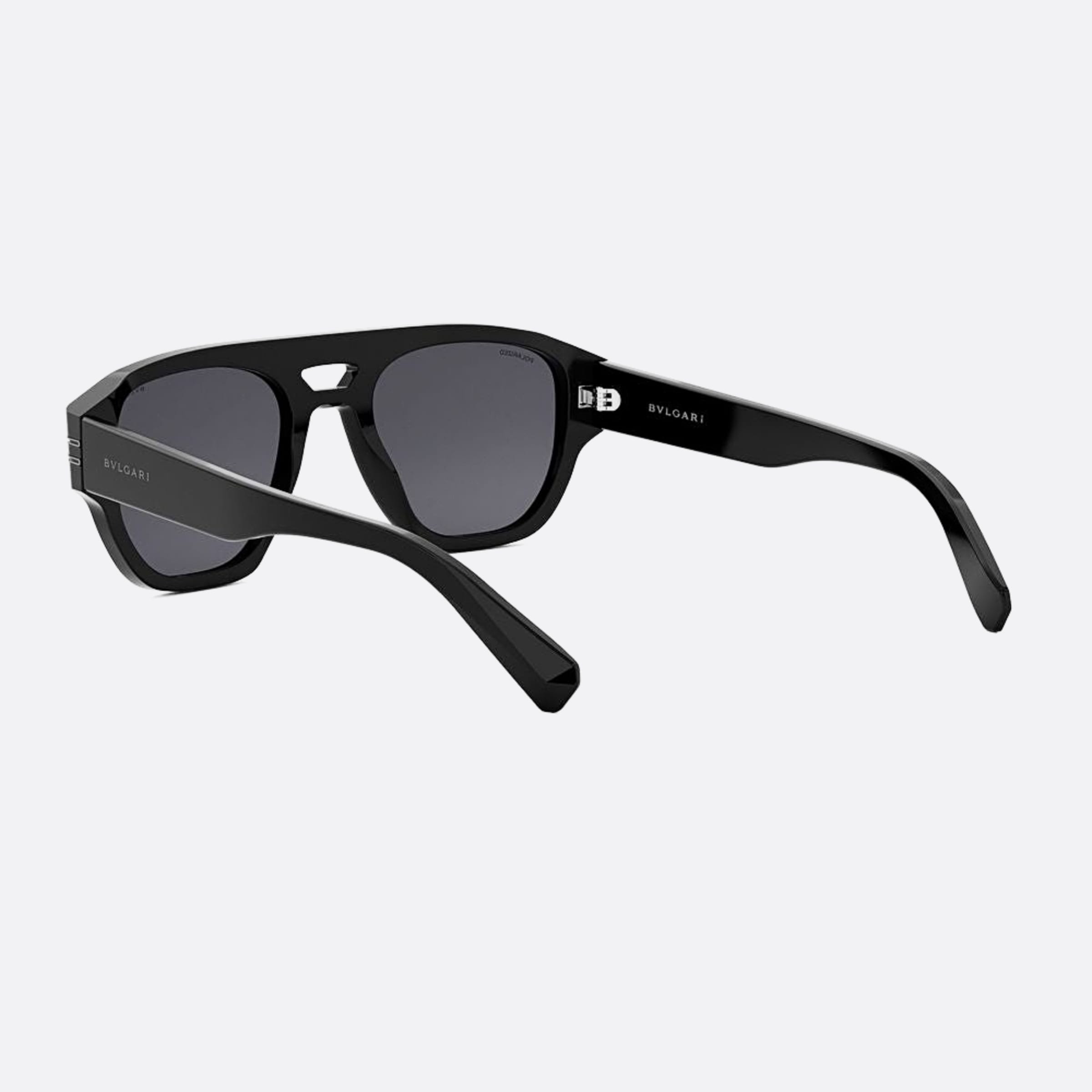 Bvlgari 53mm Zero1 01d Black Pilot Men Sunglasses - Lifestyle Shot
