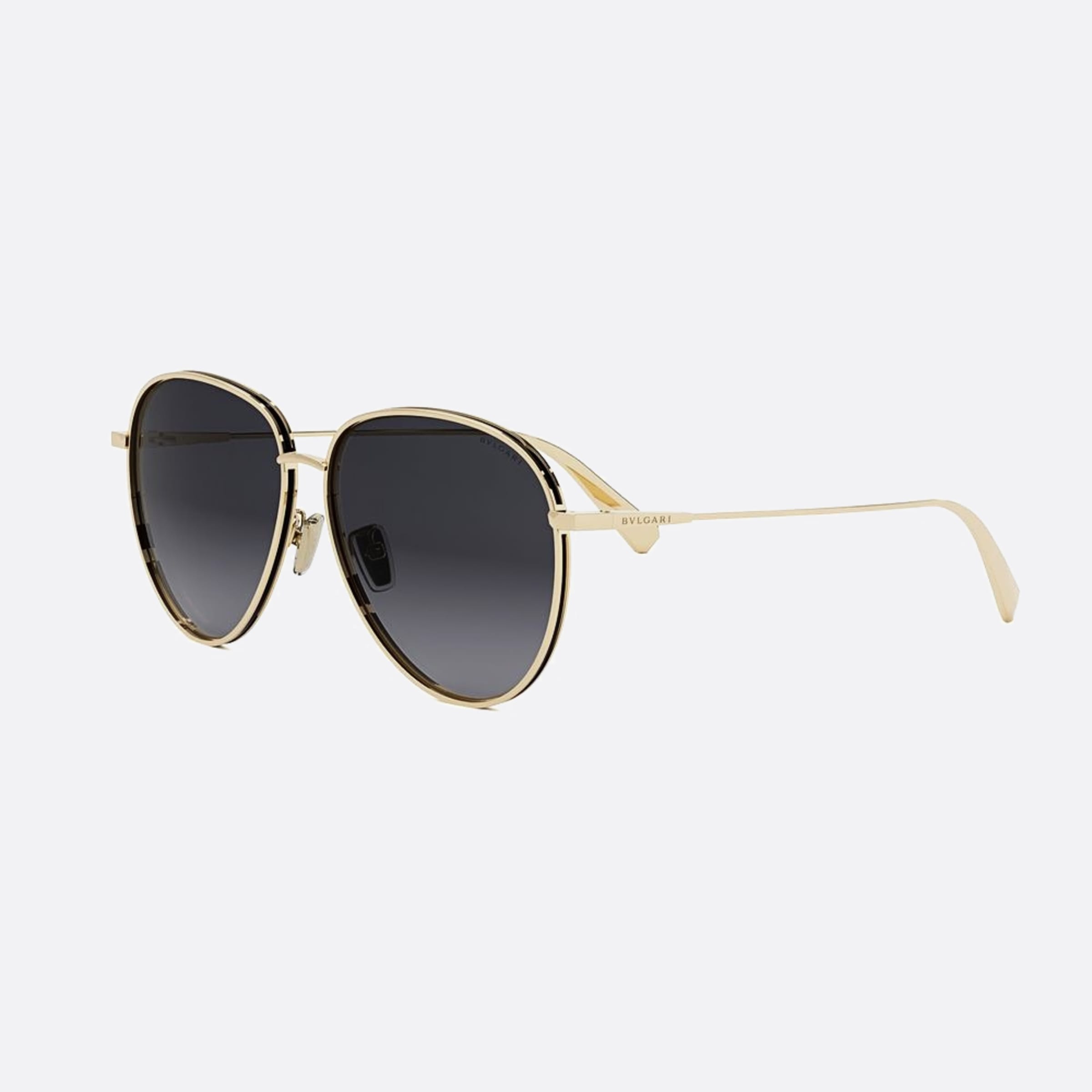 Bvlgari 58mm Zero1 33b Pink Pilot Women Sunglasses - Side View
