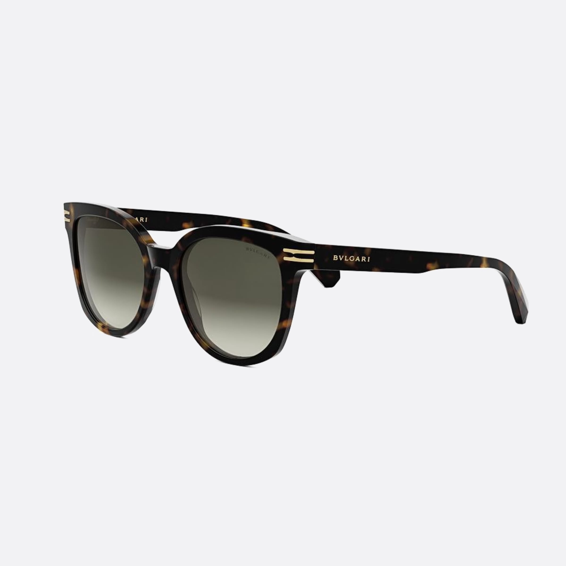 Bvlgari 52mm Zero1 52f Havana Butterfly Women Sunglasses - Side View