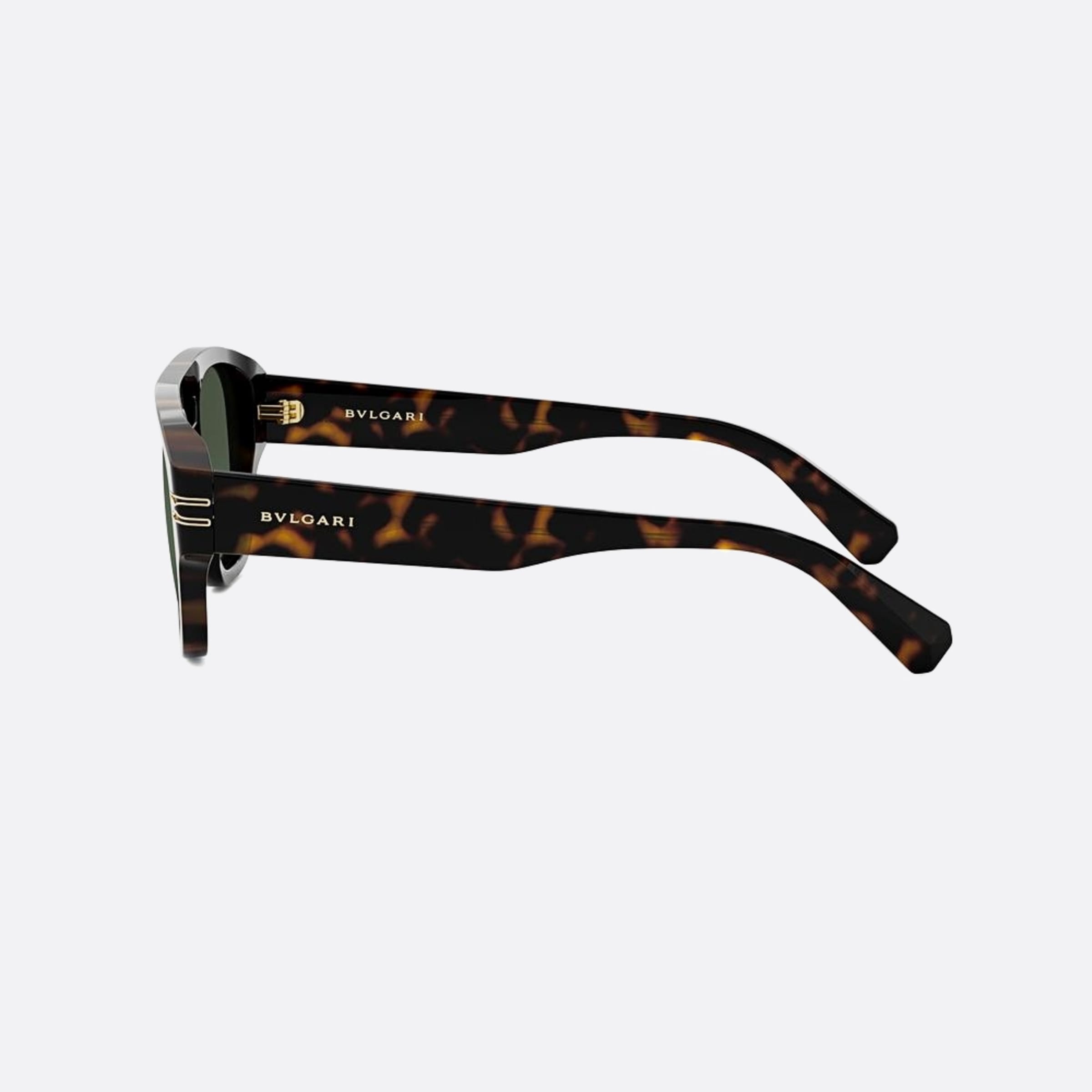 Bvlgari 53mm Zero1 52n Havana Pilot Men Sunglasses - Detail View