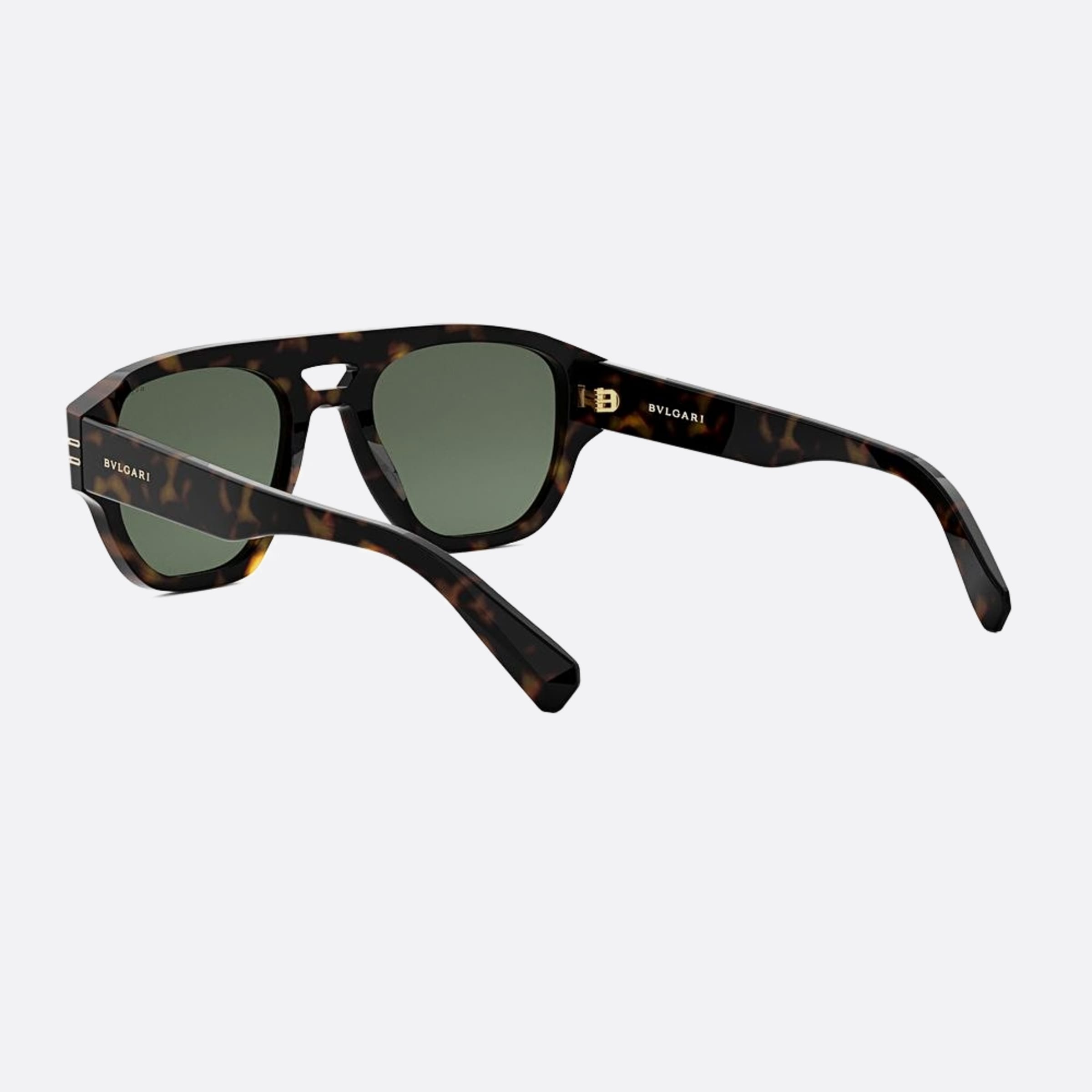 Bvlgari 53mm Zero1 52n Havana Pilot Men Sunglasses - Lifestyle Shot