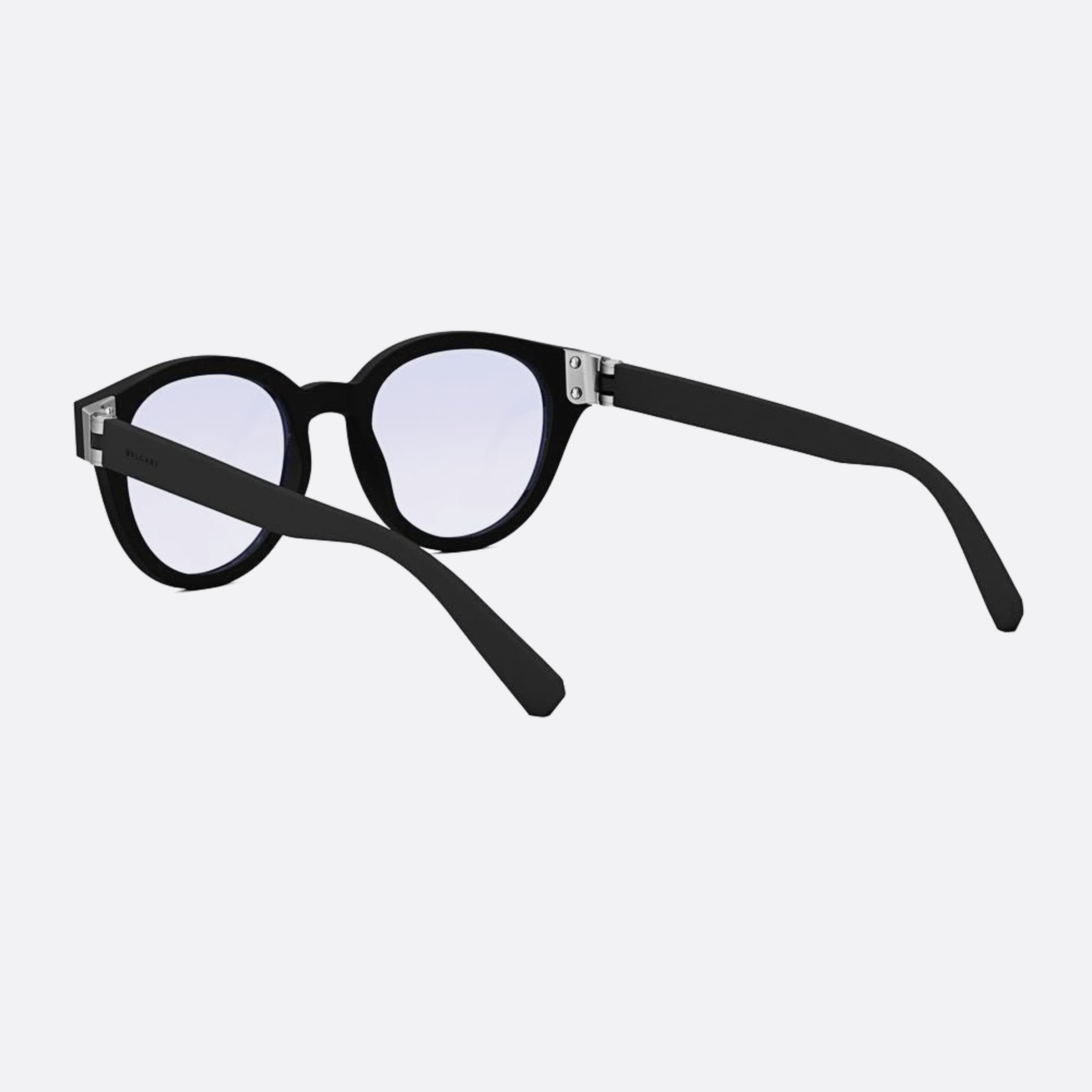 Bvlgari 50mm Bvlgari Aluminium Black Pantos Men Eyeglasses - Lifestyle Shot