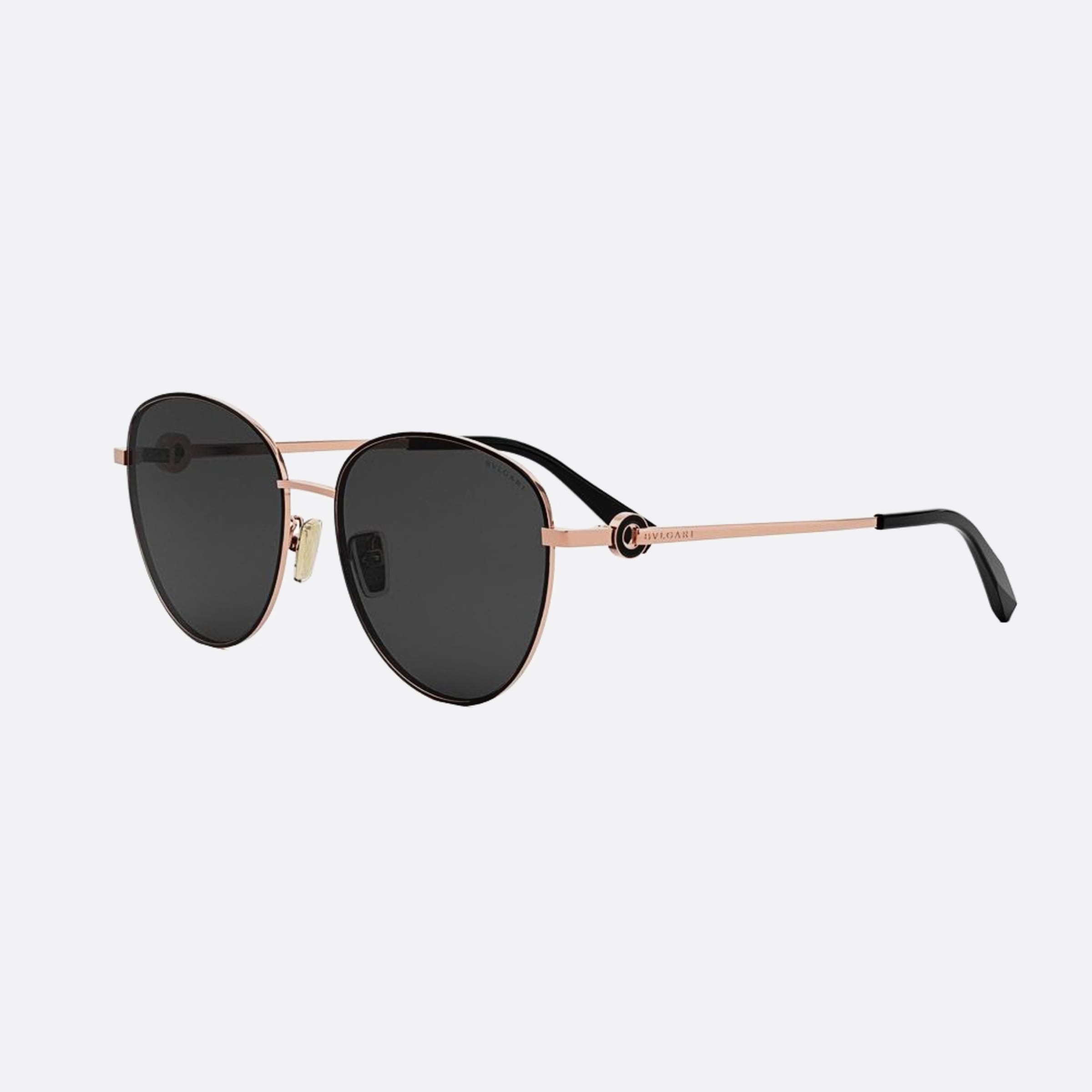 Bvlgari 56mm Bvlgari Bvlgari 28a Pink Round Women Sunglasses - Side View