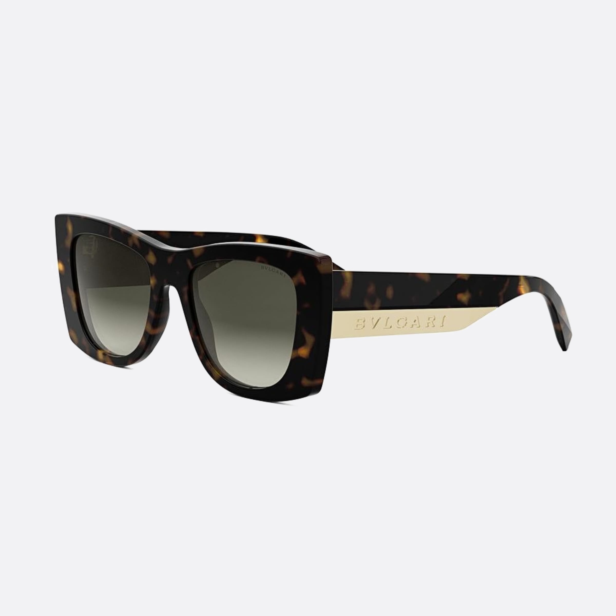 Bvlgari 52mm Bvlgari Roma 52f Havana Butterfly Women Sunglasses - Side View