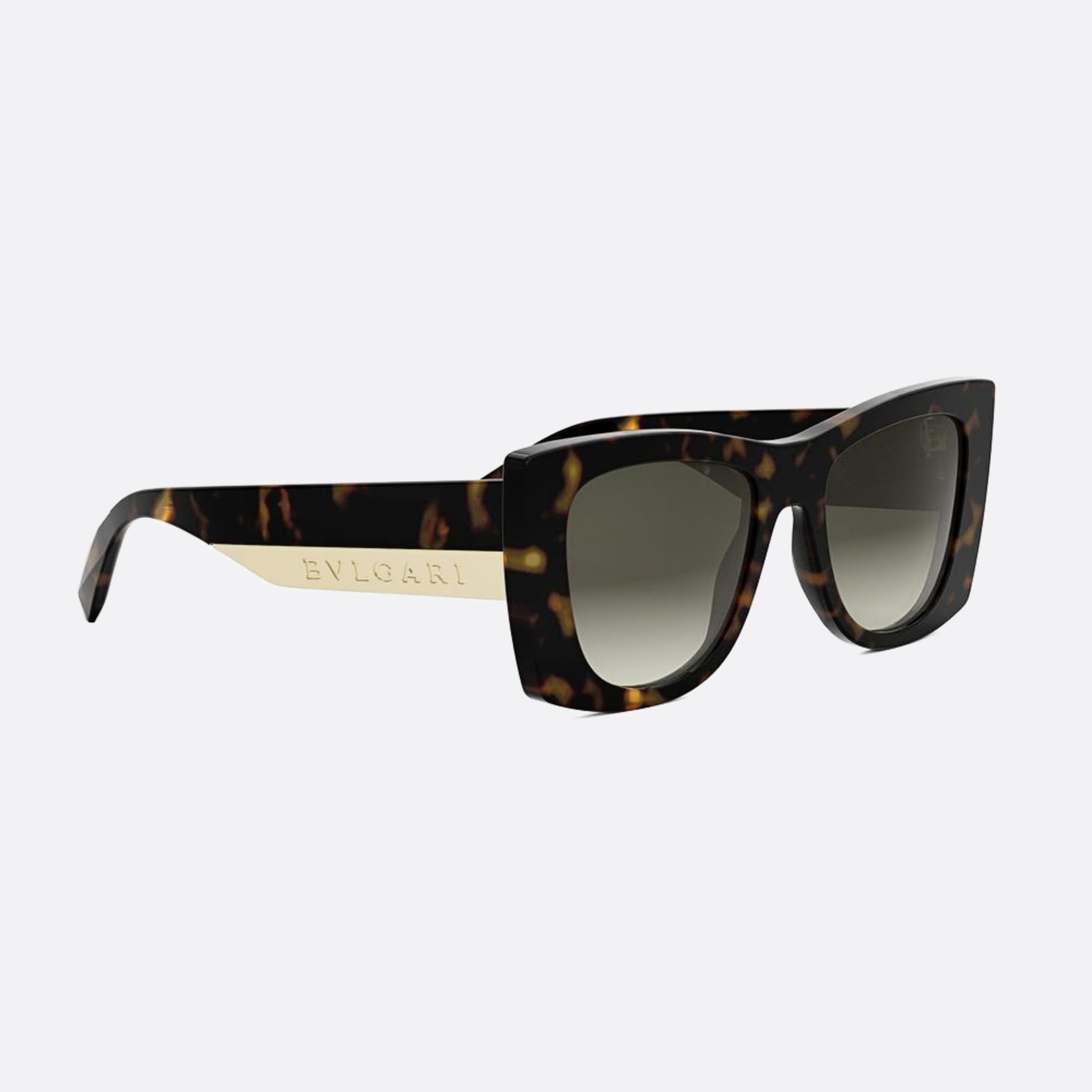 Bvlgari 52mm Bvlgari Roma 52f Havana Butterfly Women Sunglasses - Additional Angle
