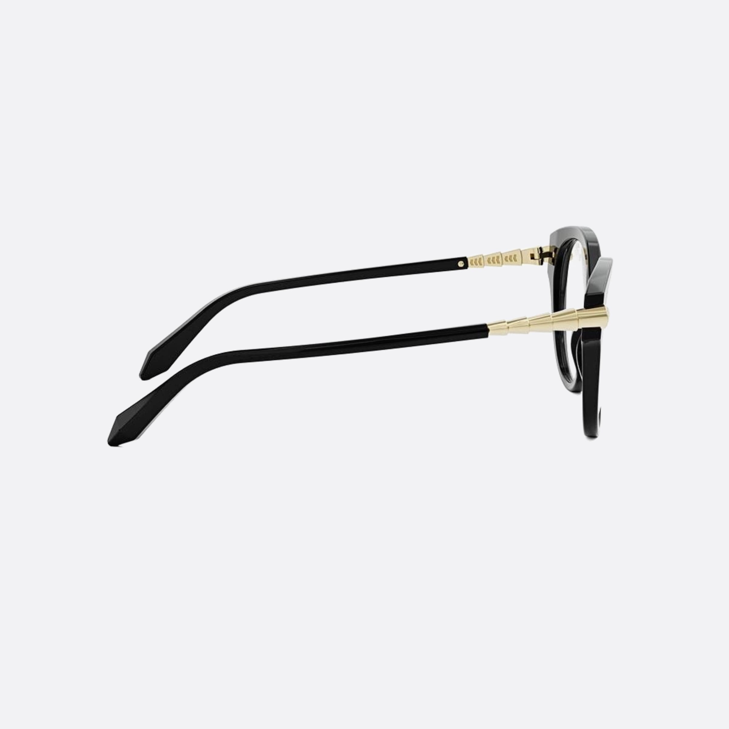 Bvlgari 52mm Serpenti Black Round Women Eyeglasses - Additional Angle