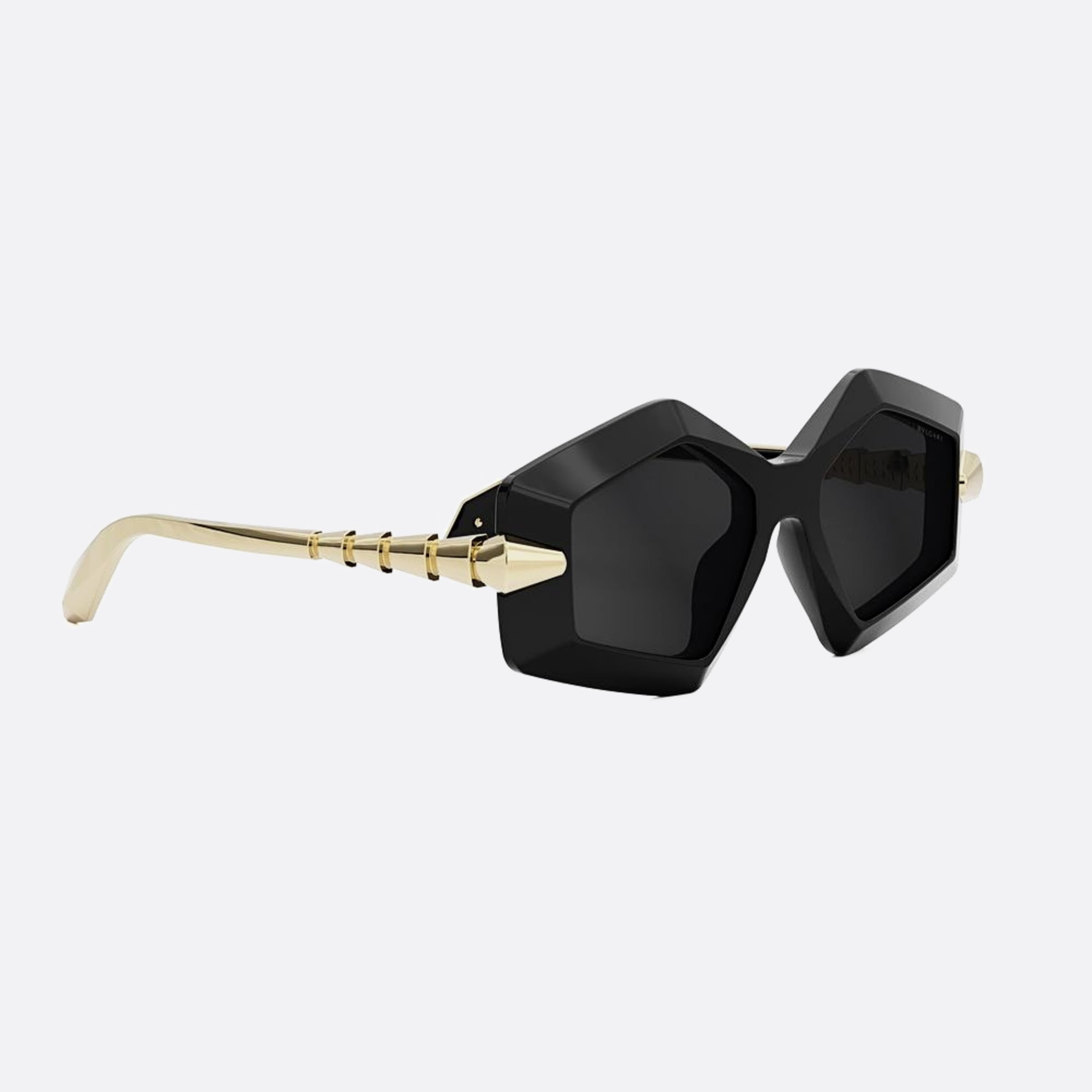 Bvlgari 50mm Serpenti 001a Black Geometric Women Sunglasses - Additional Angle