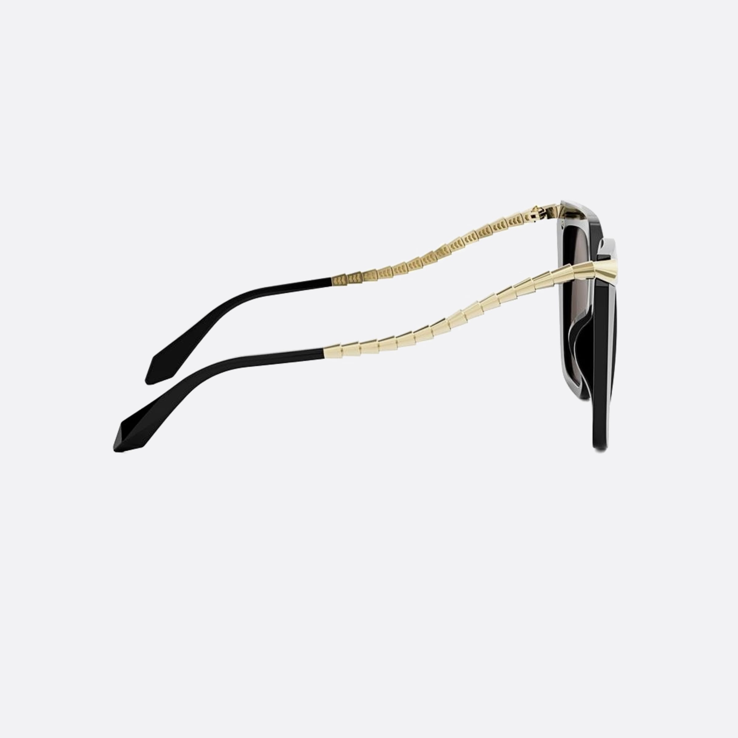 Bvlgari 55mm Serpenti 01a Black Butterfly Women Sunglasses - Additional Angle