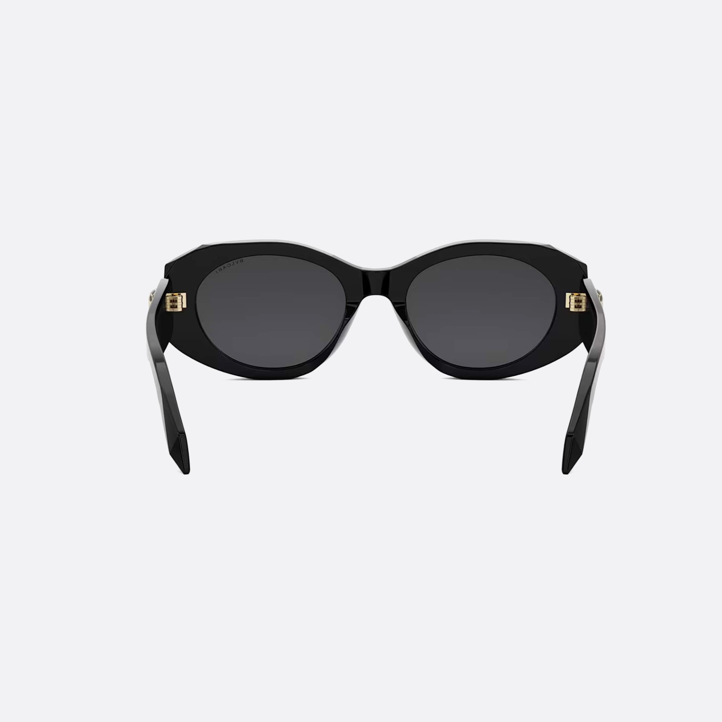 Bvlgari 52mm Serpenti Bv40007i 01a Black Oval Women Sunglasses - Additional Angle