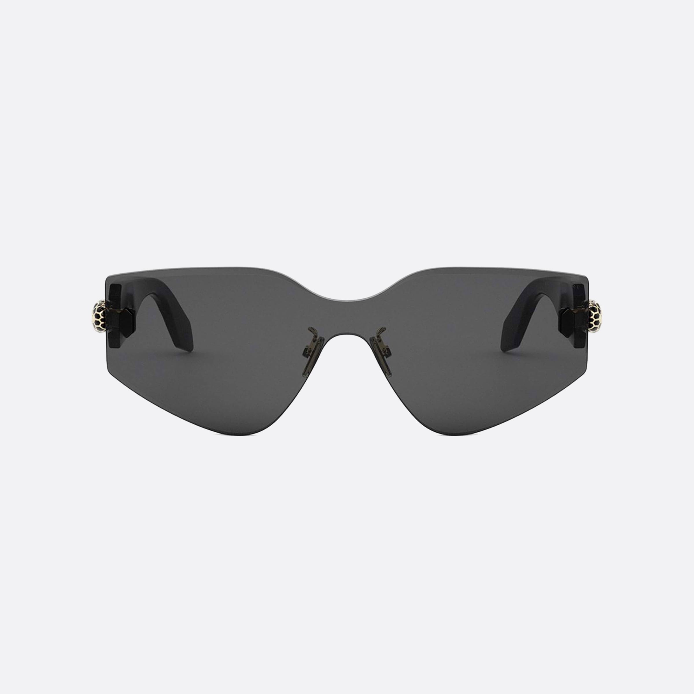 Bvlgari Serpenti Bv40034u 01a Black Shield Women Sunglasses - Side View