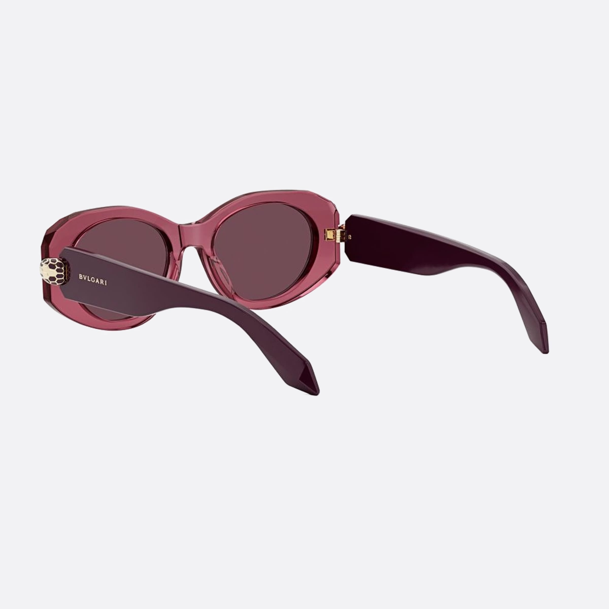 Bvlgari 52mm Serpenti Forever 81y Violet Oval Women Sunglasses - Lifestyle Shot