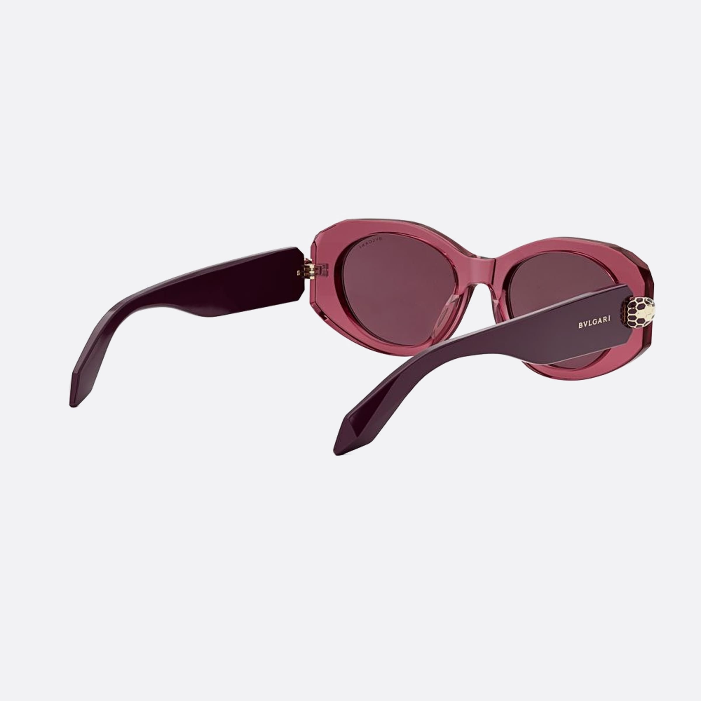 Bvlgari 52mm Serpenti Forever 81y Violet Oval Women Sunglasses - Additional Angle