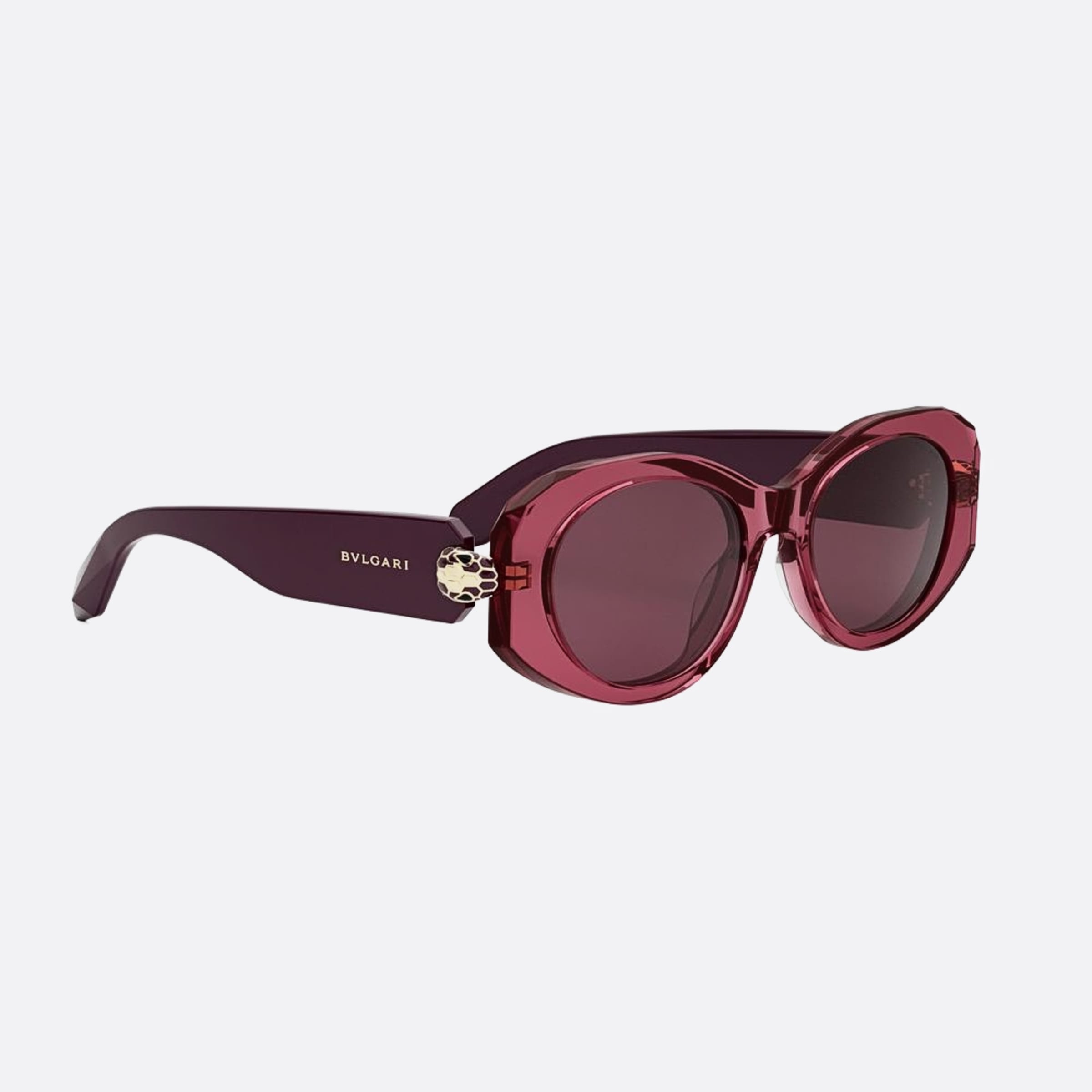 Bvlgari 52mm Serpenti Forever 81y Violet Oval Women Sunglasses - Additional Angle