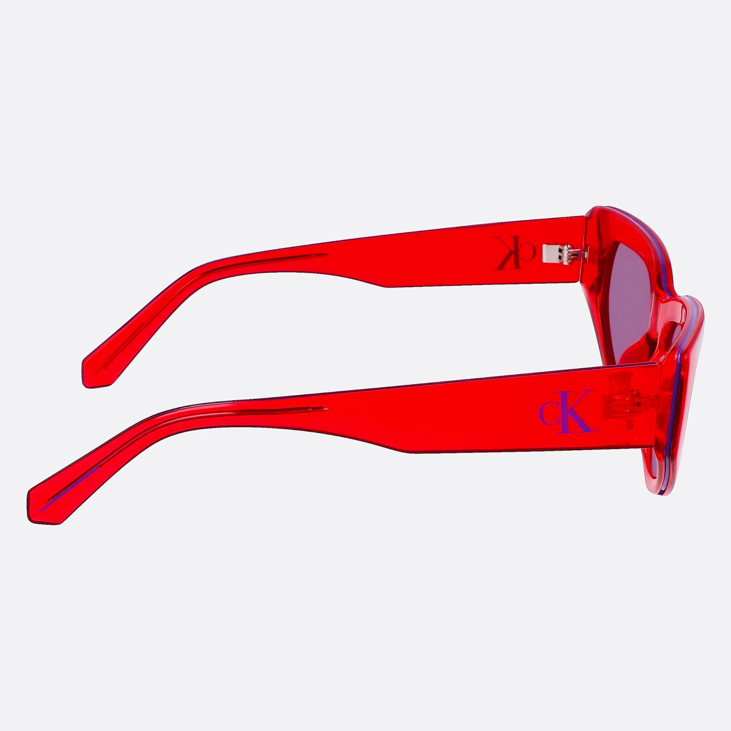 Calvin 53mm Klein Jeans Ckj23603s Red Cat Eye Women Sunglasses - Additional Angle