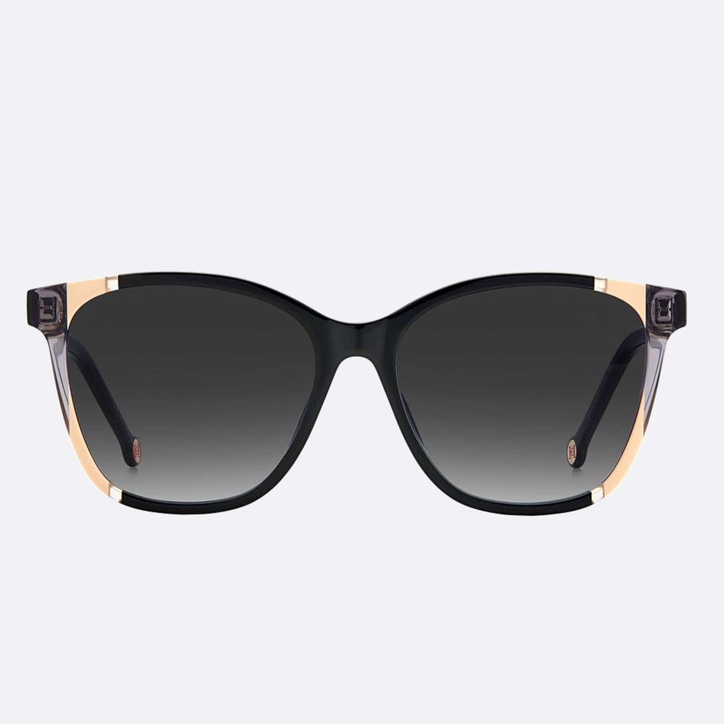 Carolina 57mm Herrera Kdx Black Geometric Women Sunglasses - Main View