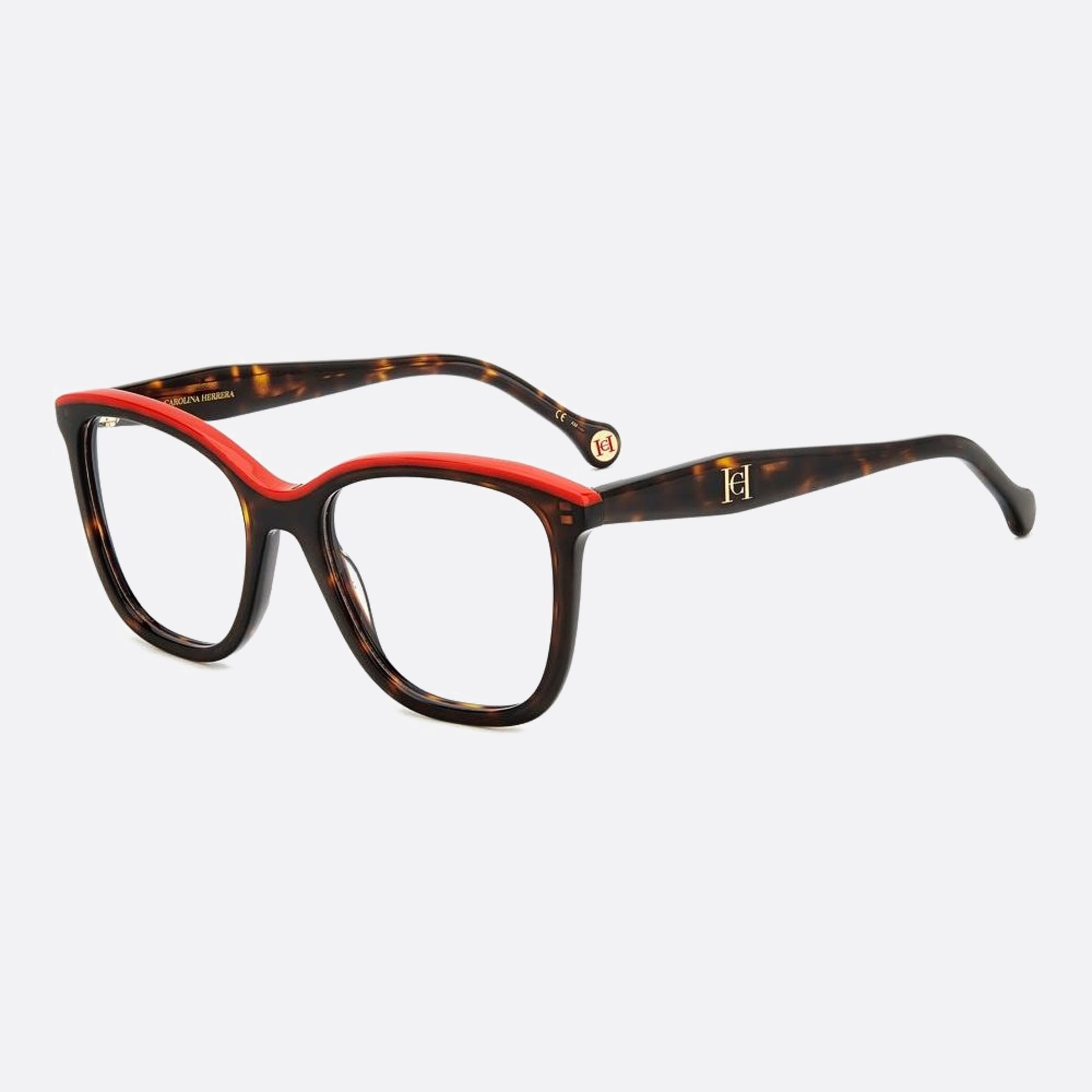 Carolina 52mm Herrera Her O63 Red Squared Women Eyeglasses - Side View
