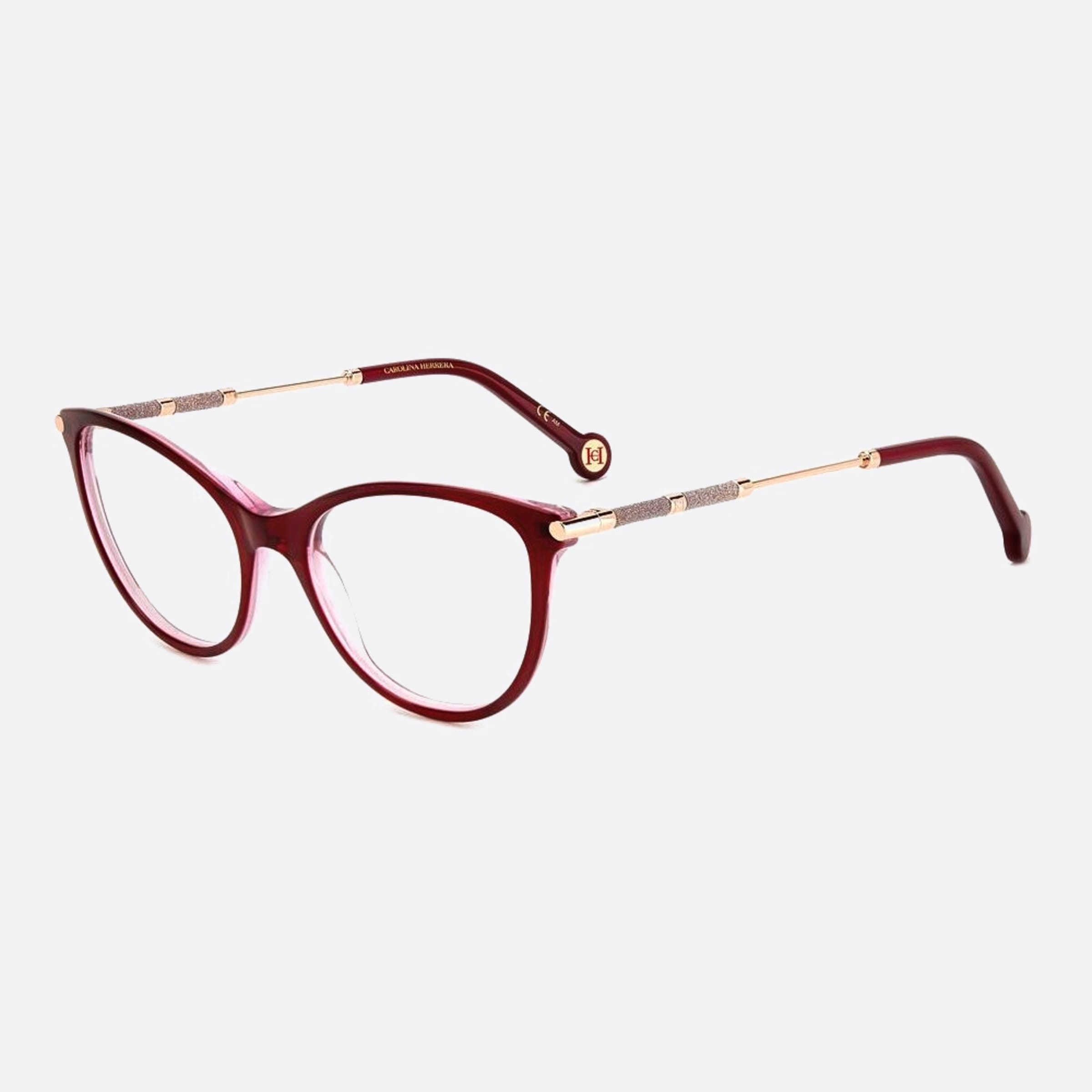 Carolina 53mm Herrera Her Ldl Red Butterfly Women Eyeglasses - Side View