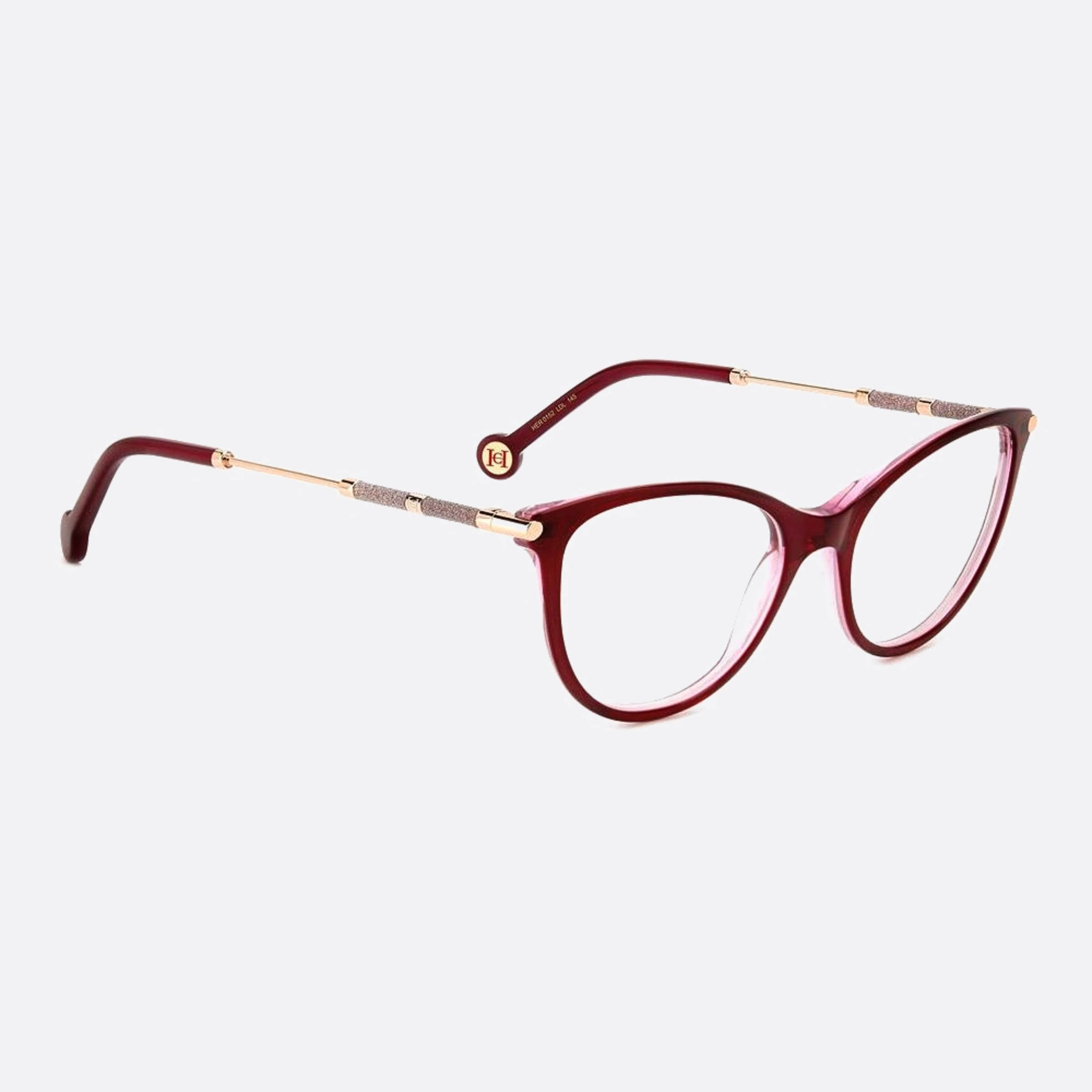Carolina 53mm Herrera Her Ldl Red Butterfly Women Eyeglasses - Detail View