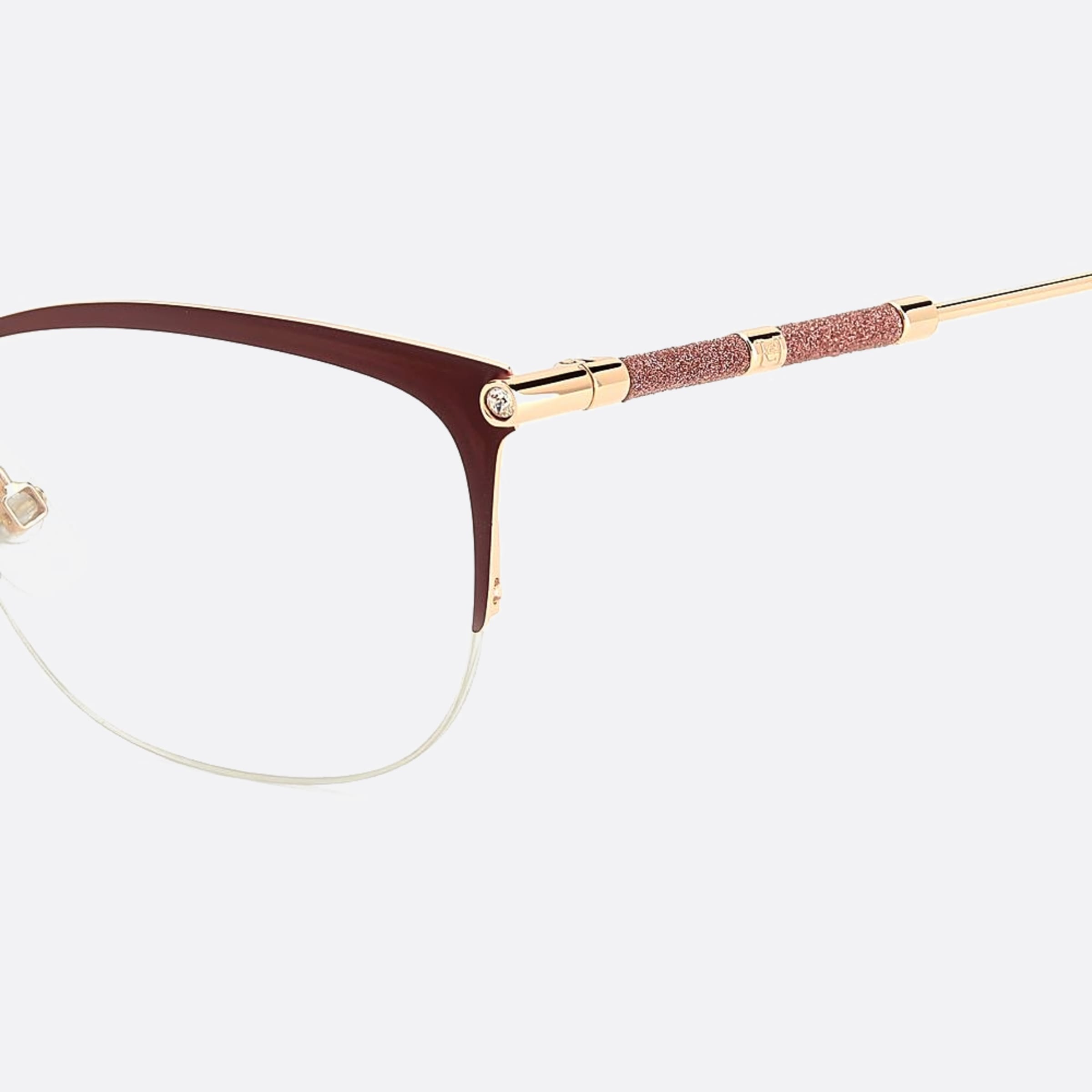 Carolina 54mm Herrera Her Noa Red Cat Eye Women Eyeglasses - Detail View