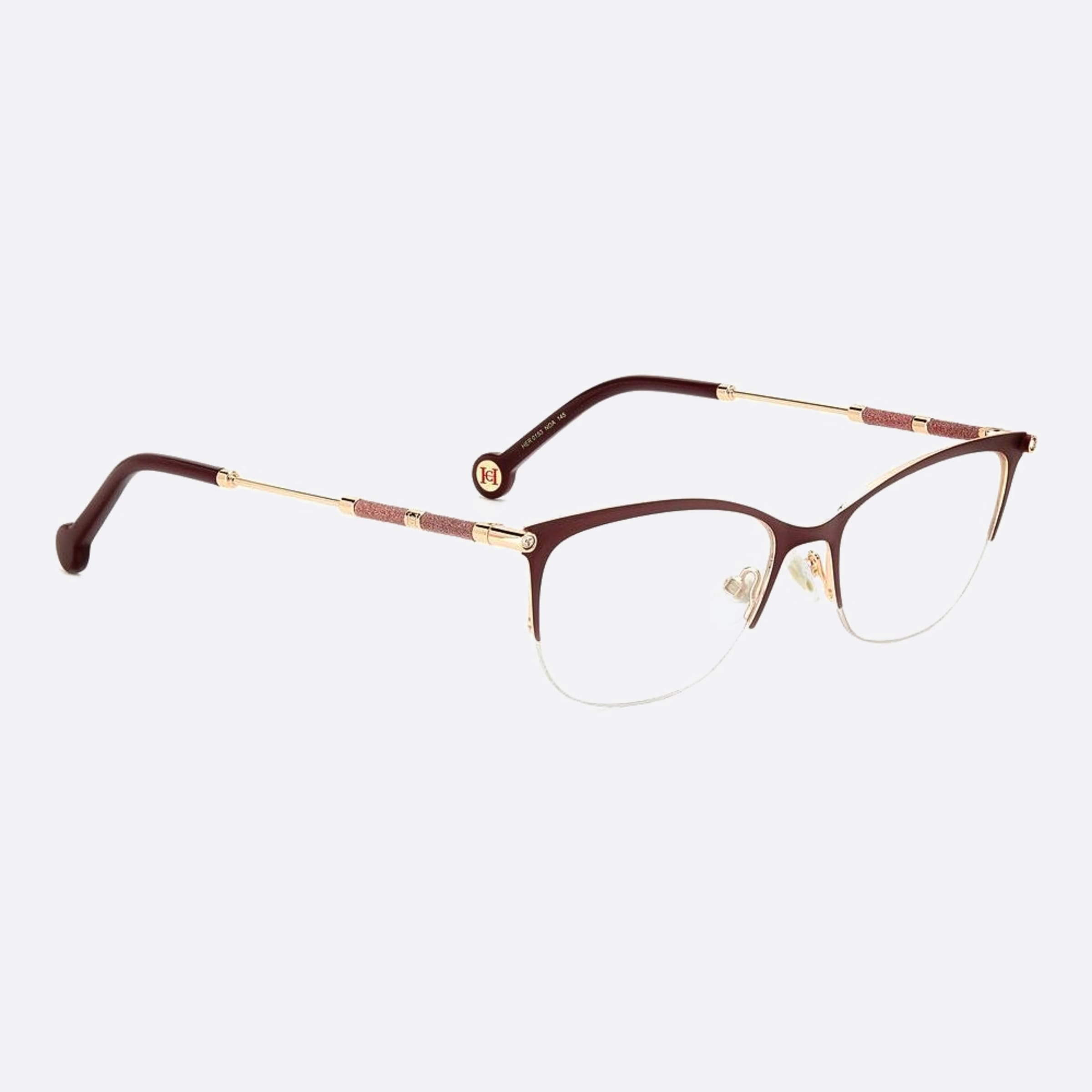 Carolina 54mm Herrera Her Noa Red Cat Eye Women Eyeglasses - Lifestyle Shot