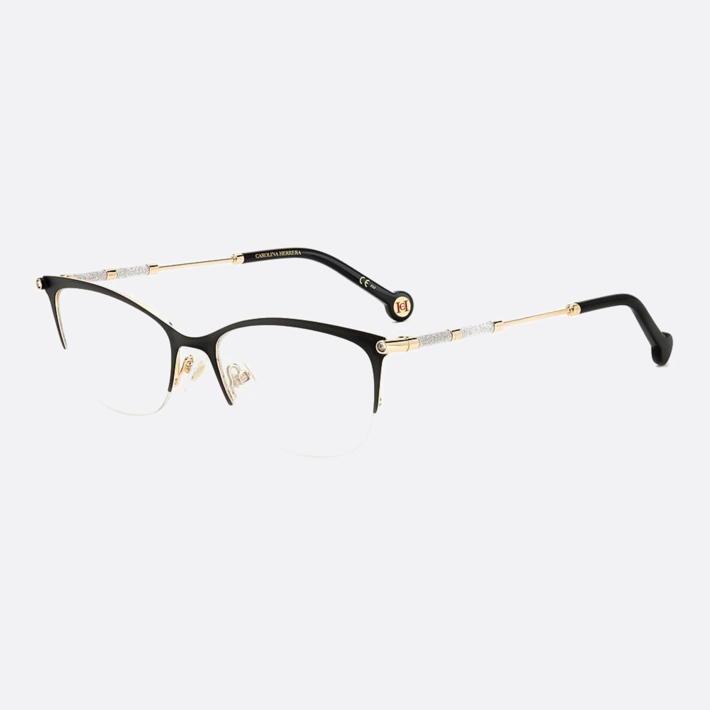 Carolina 54mm Herrera Her Rhl Gold Cat Eye Women Eyeglasses - Side View