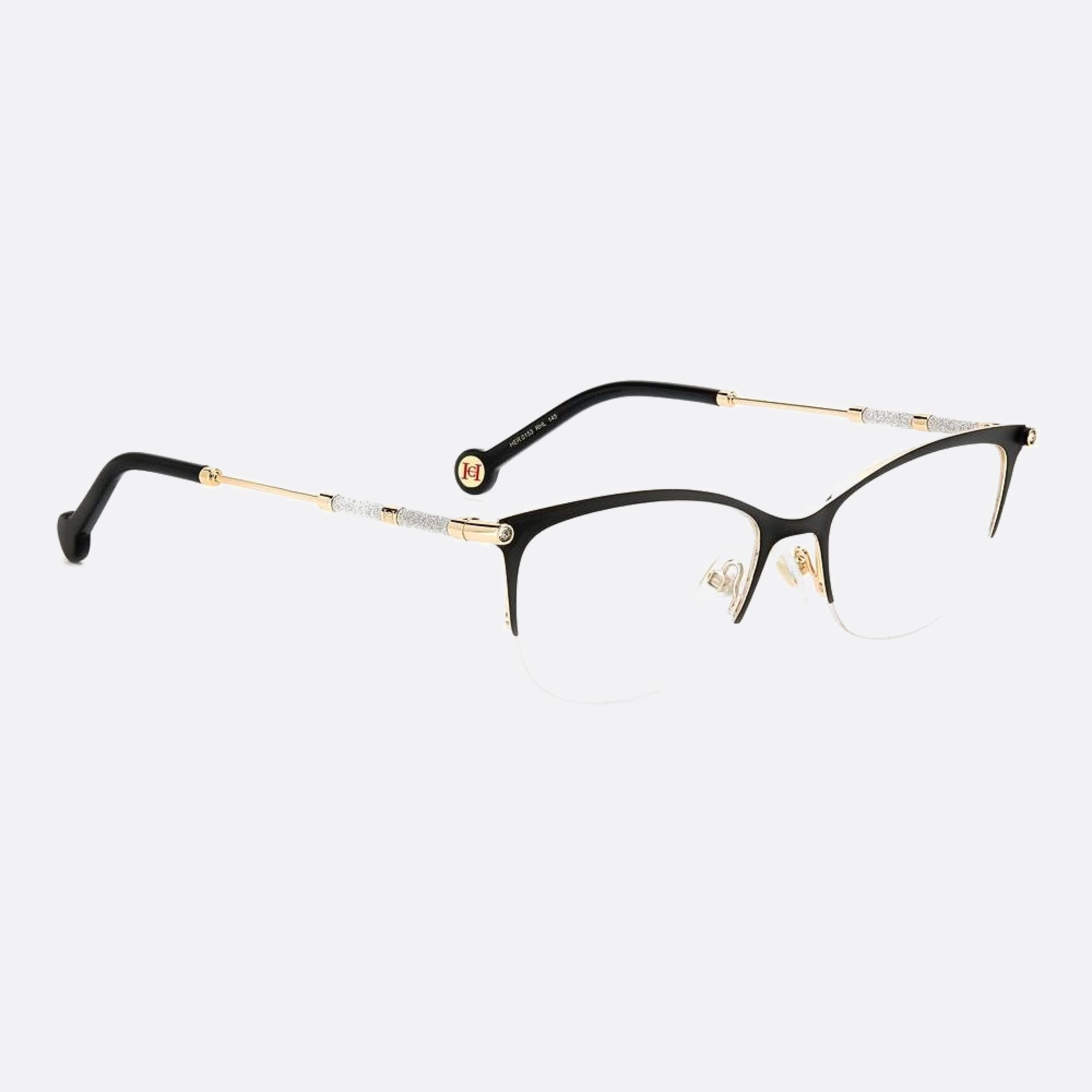 Carolina 54mm Herrera Her Rhl Gold Cat Eye Women Eyeglasses - Detail View