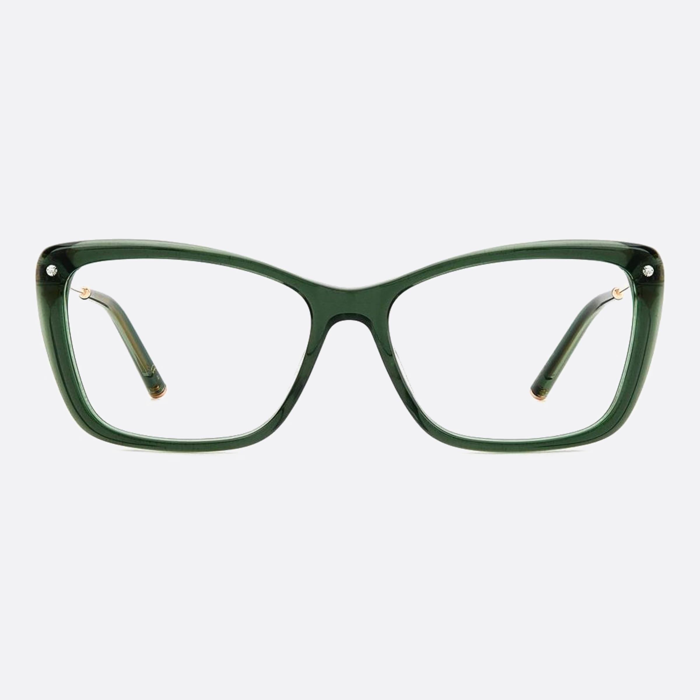 Carolina 55mm Herrera Her Vqy Green Cat Eye Women Eyeglasses - Main View