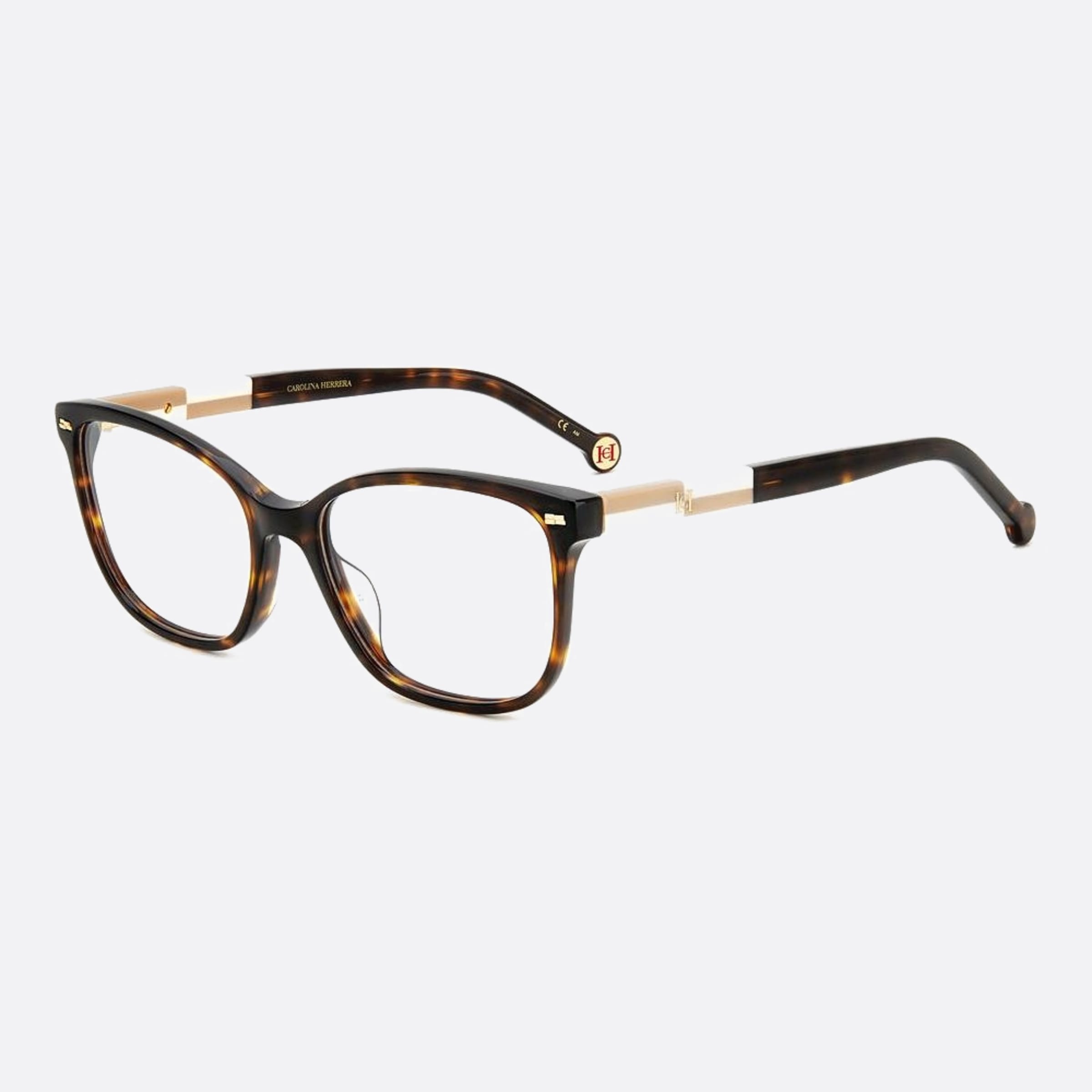 Carolina 54mm Herrera Her Xlt Havana Squared Women Eyeglasses - Side View