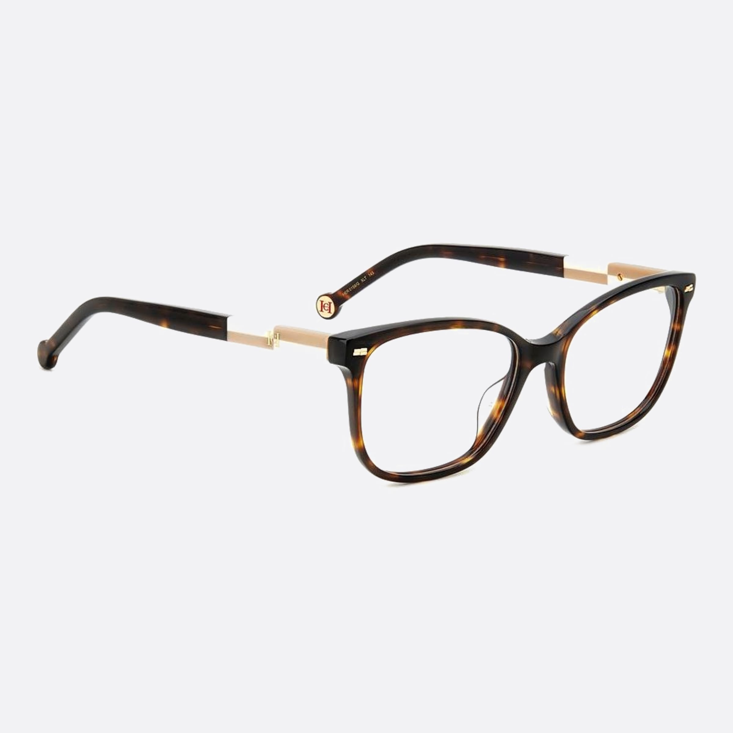 Carolina 54mm Herrera Her Xlt Havana Squared Women Eyeglasses - Detail View