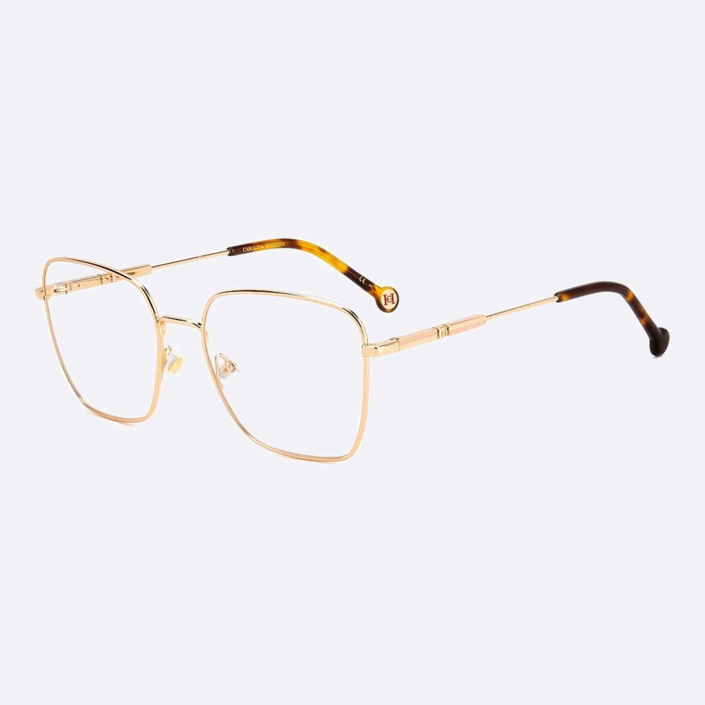 Carolina 56mm Herrera Her Ddb Gold Squared Women Eyeglasses - Side View