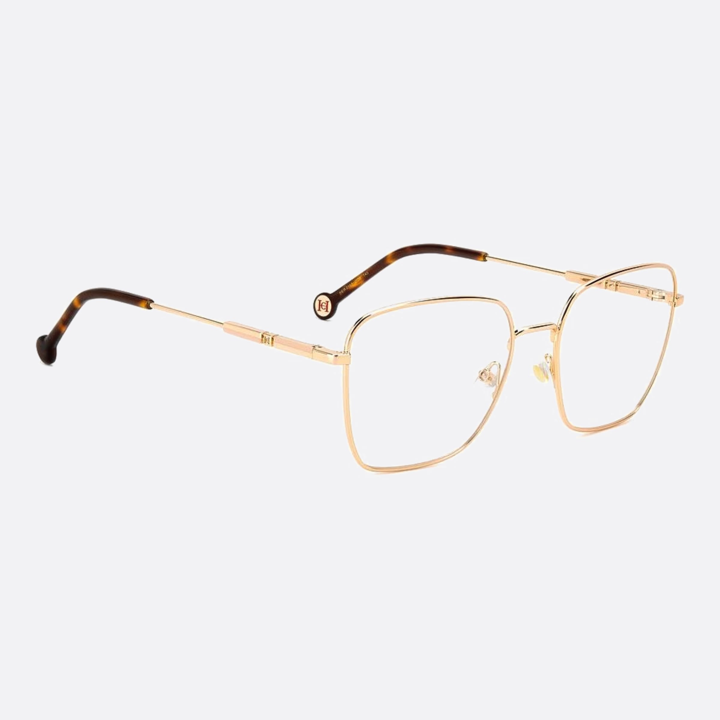 Carolina 56mm Herrera Her Ddb Gold Squared Women Eyeglasses - Detail View