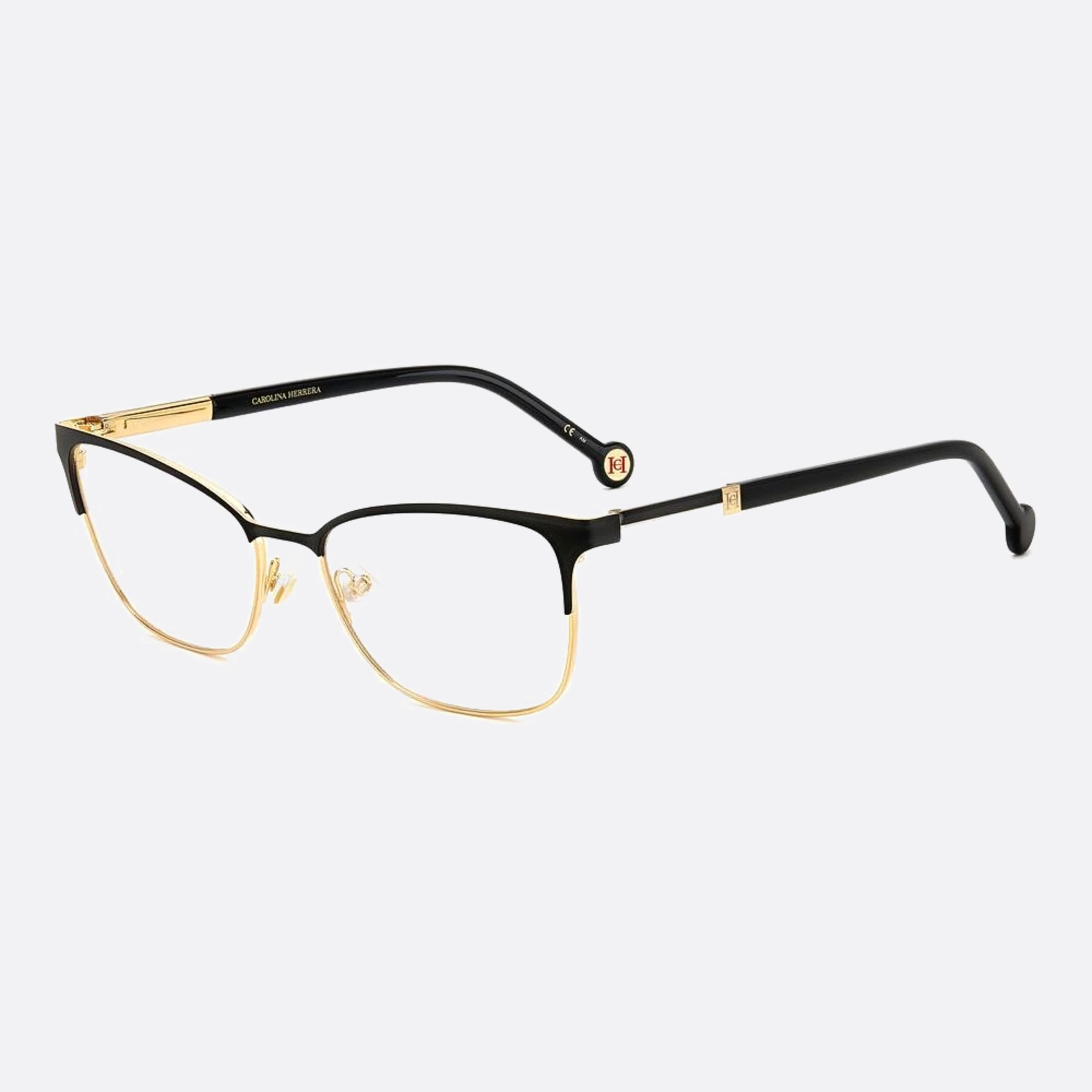 Carolina 55mm Herrera Her Rhl Gold Squared Women Eyeglasses - Side View