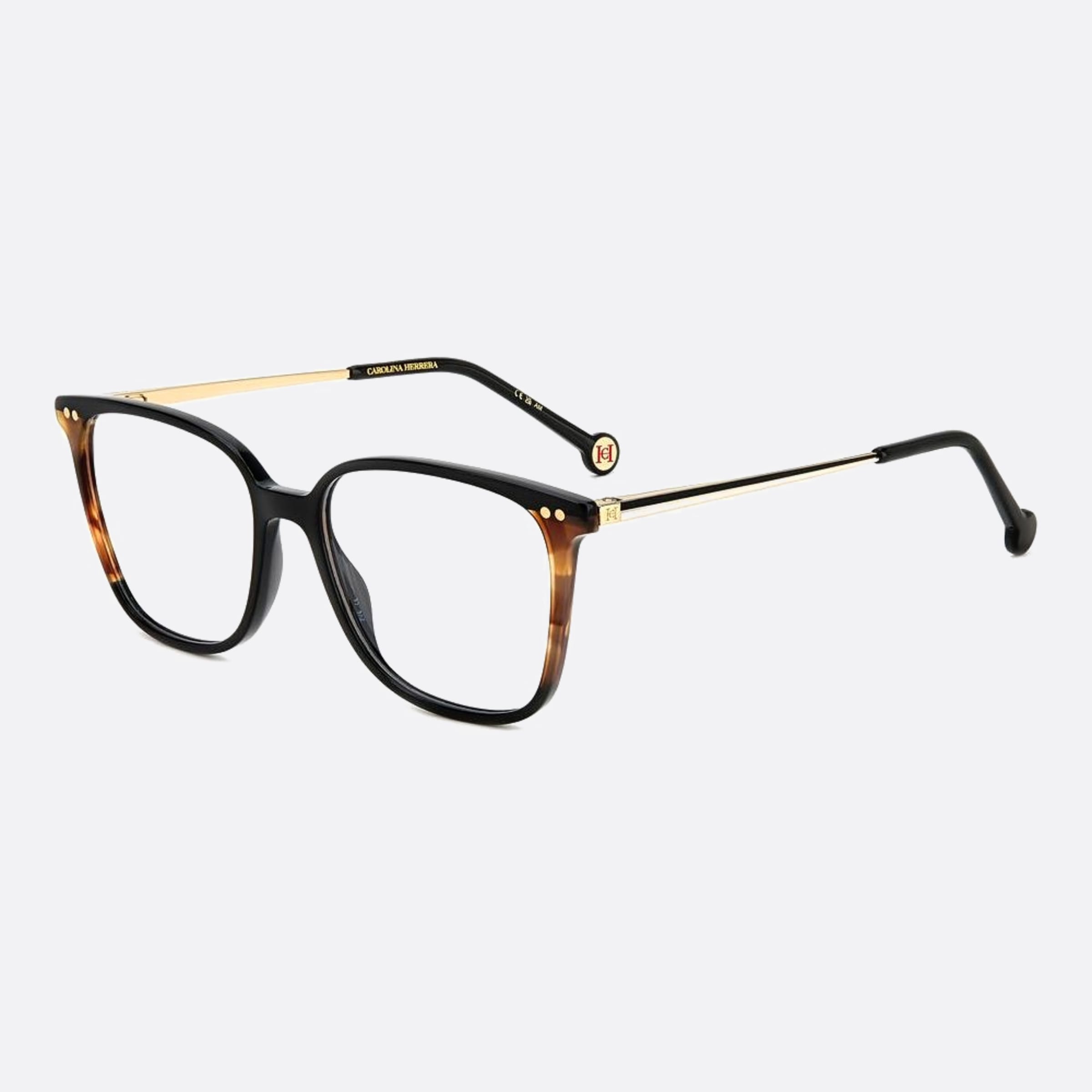 Carolina 53mm Herrera Her Wr7 Havana Squared Women Eyeglasses - Side View