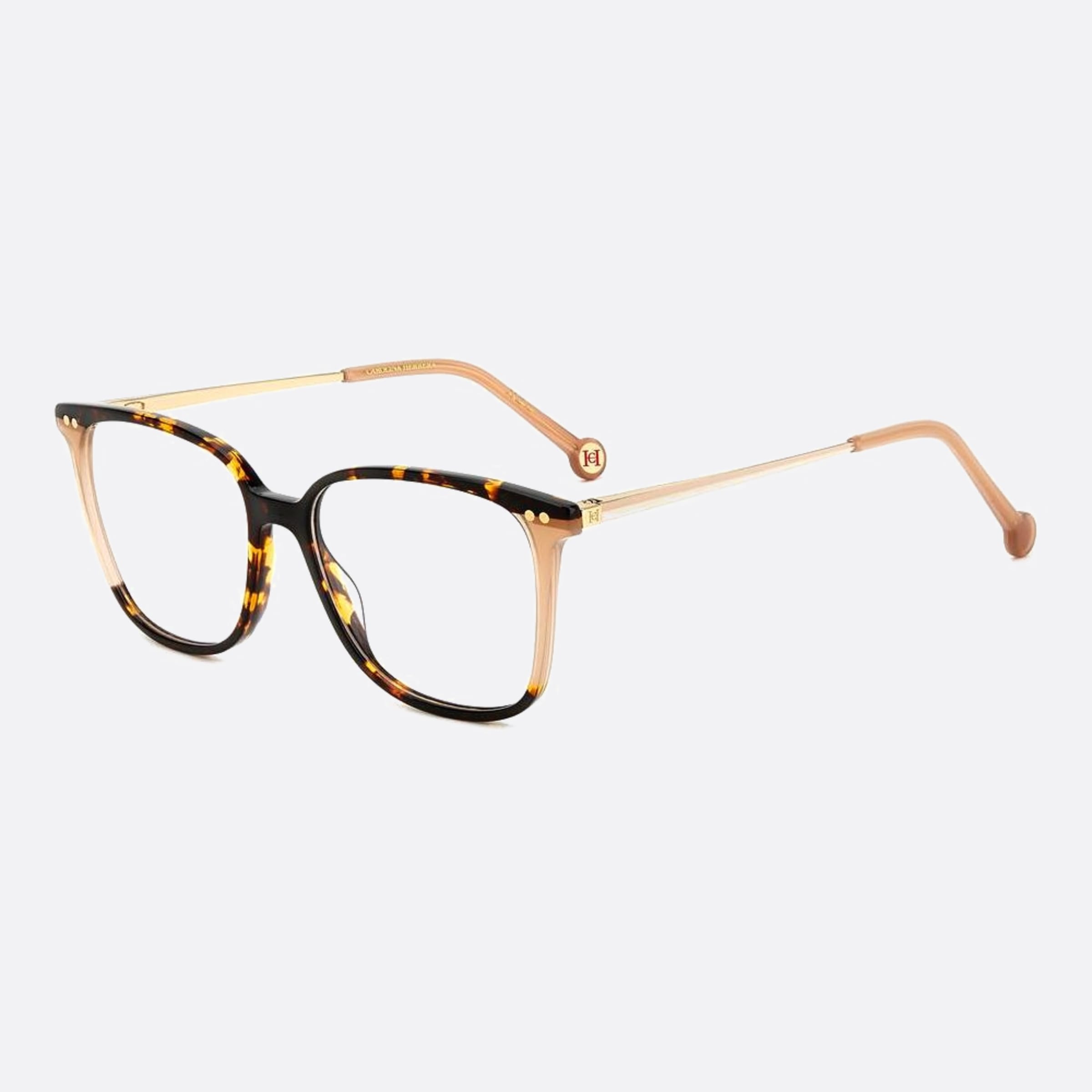 Carolina 53mm Herrera Her Xlt Havana Squared Women Eyeglasses - Side View