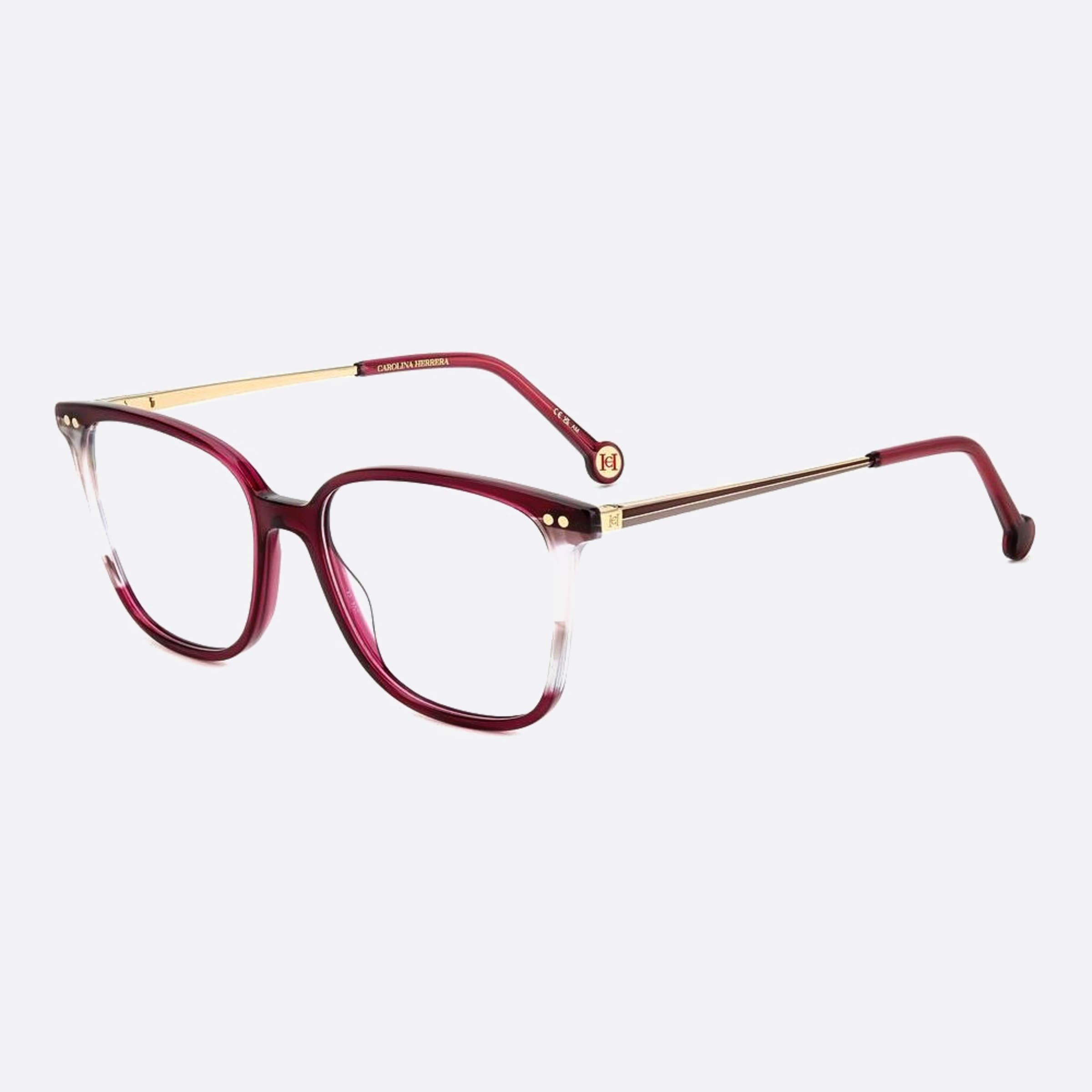 Carolina 53mm Herrera Her Ydc Red Squared Women Eyeglasses - Side View