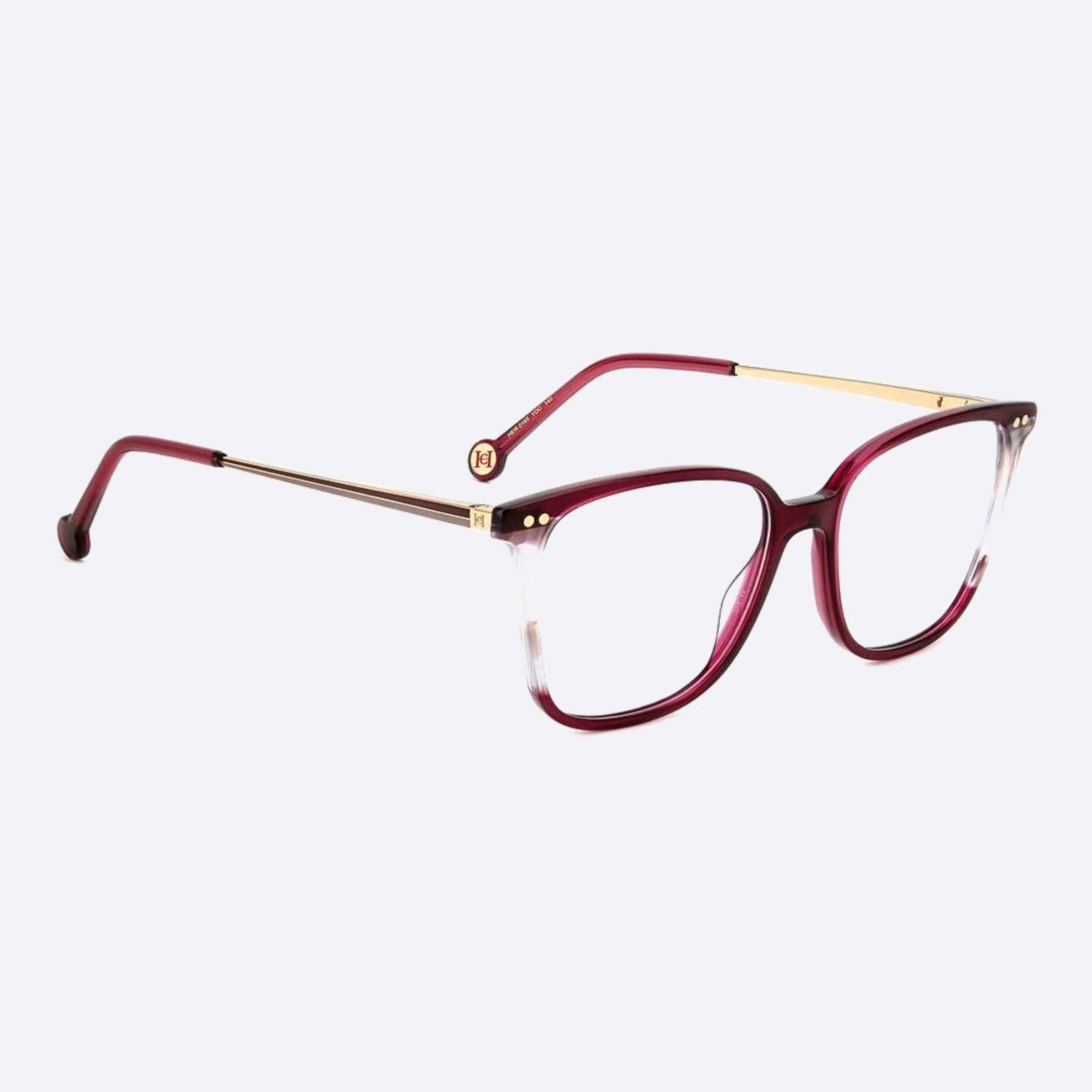 Carolina 53mm Herrera Her Ydc Red Squared Women Eyeglasses - Detail View