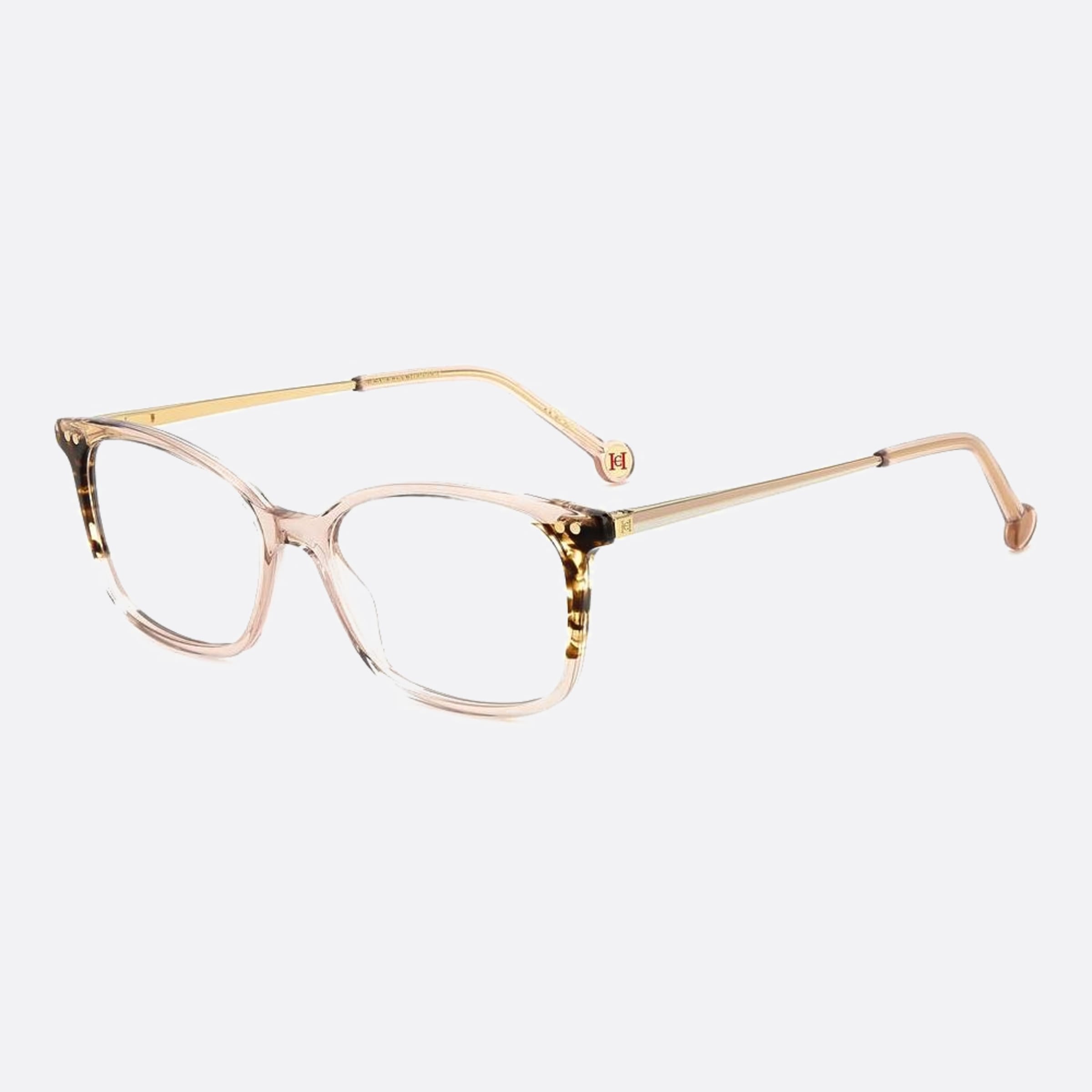 Carolina 53mm Herrera Her L93 Havana Geometric Women Eyeglasses - Side View