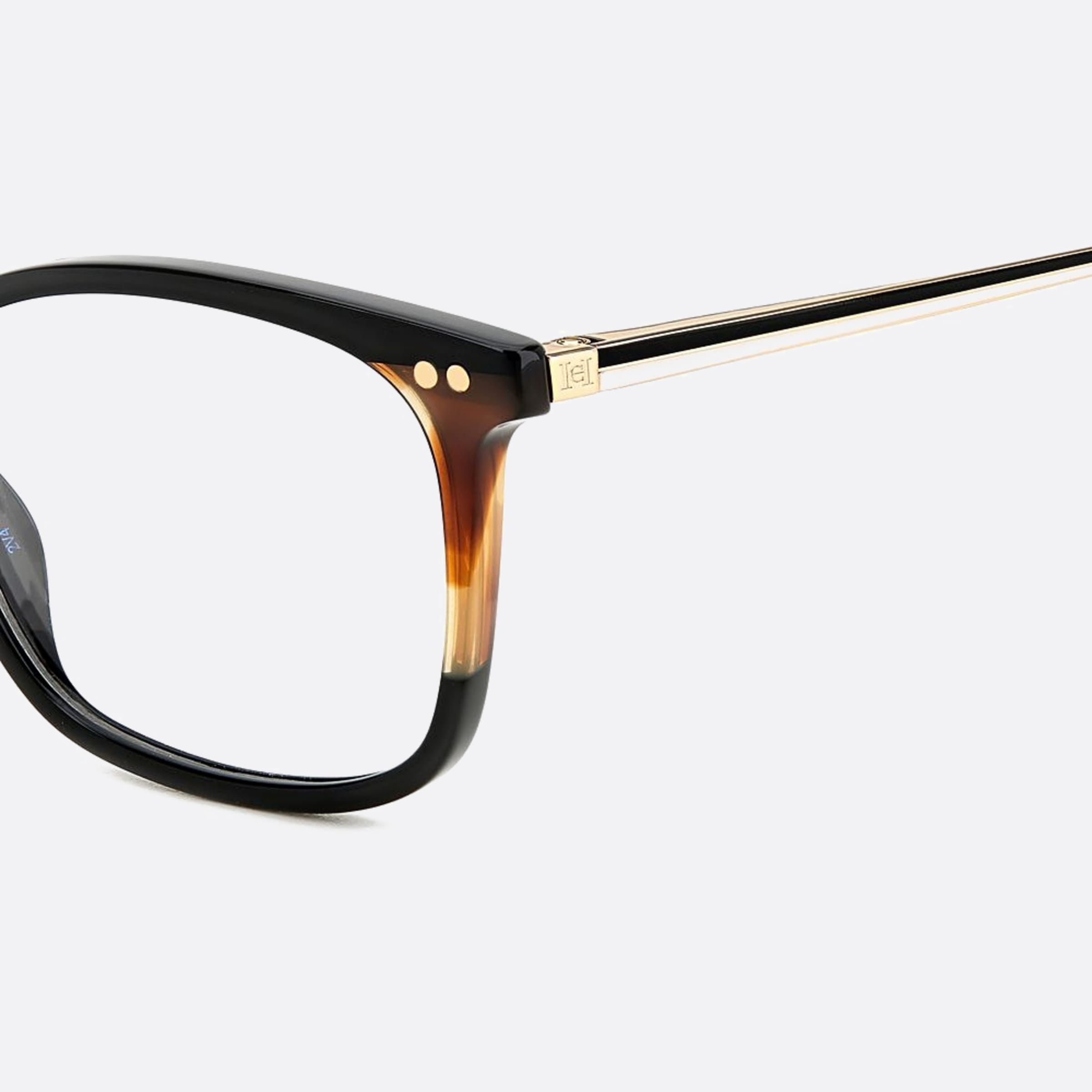 Carolina 53mm Herrera Her Wr7 Black Geometric Women Eyeglasses - Lifestyle Shot