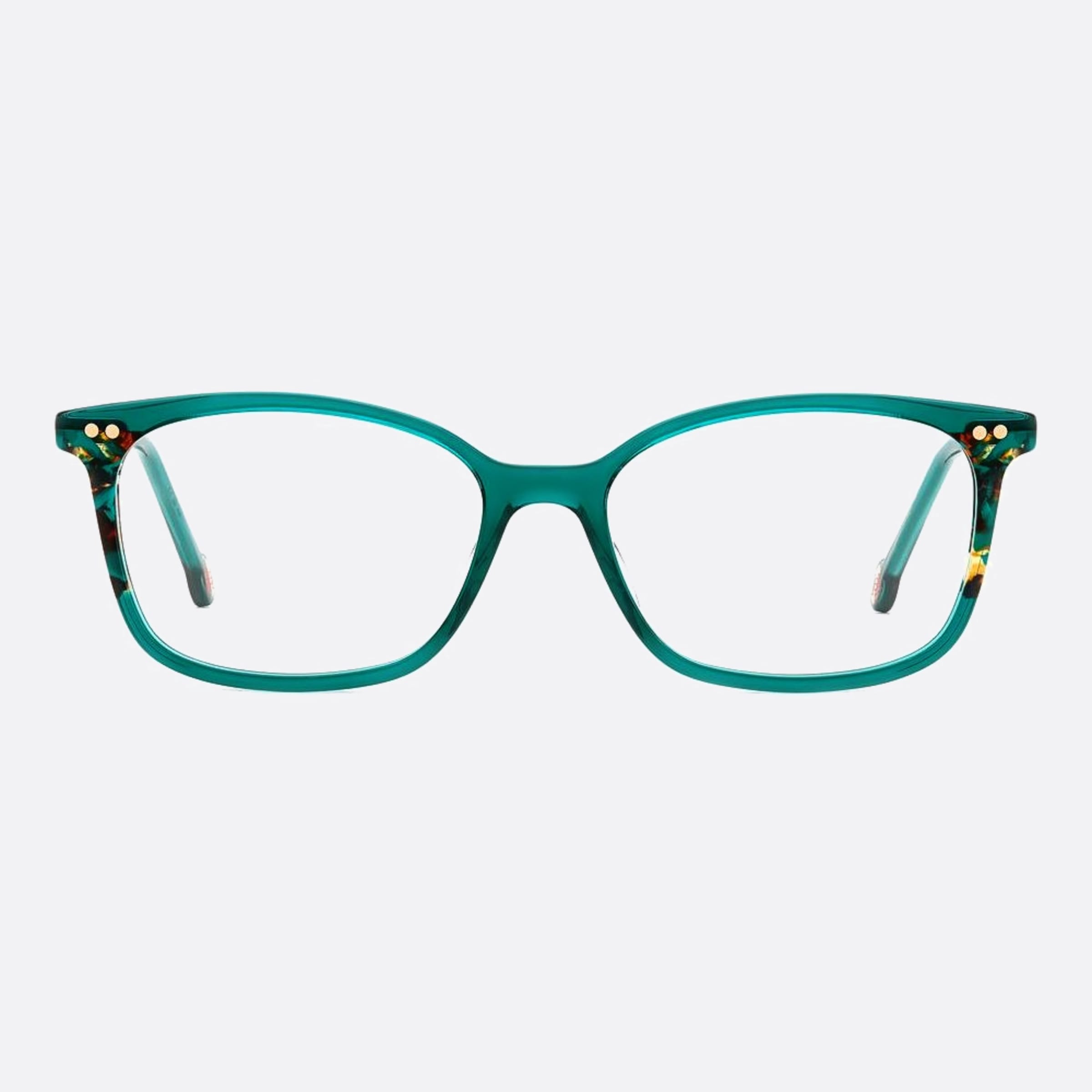 Carolina 53mm Herrera Her Xgw Green Geometric Women Eyeglasses - Main View