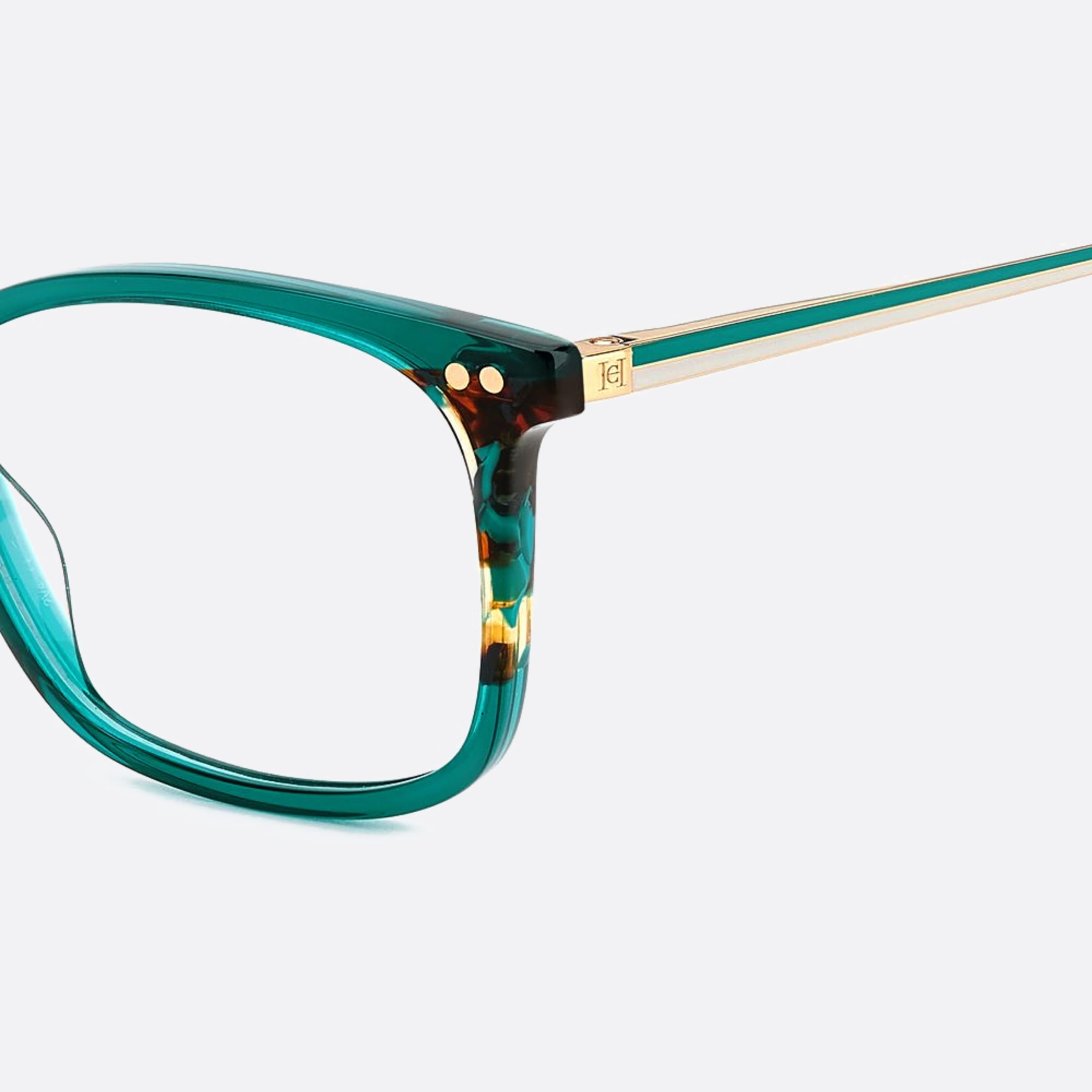 Carolina 53mm Herrera Her Xgw Green Geometric Women Eyeglasses - Lifestyle Shot