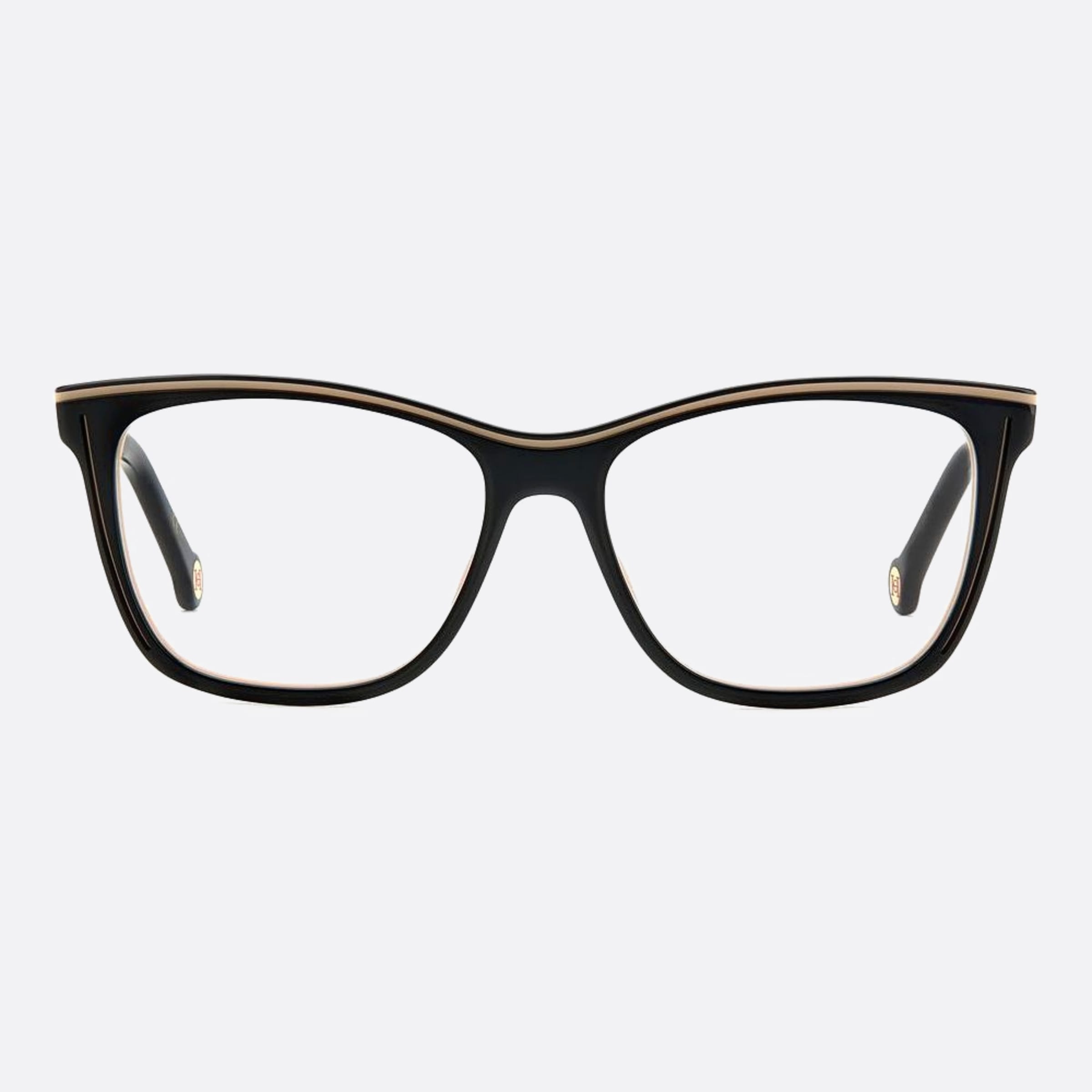 Carolina 53mm Herrera Her Kdx Black Squared Women Eyeglasses - Main View