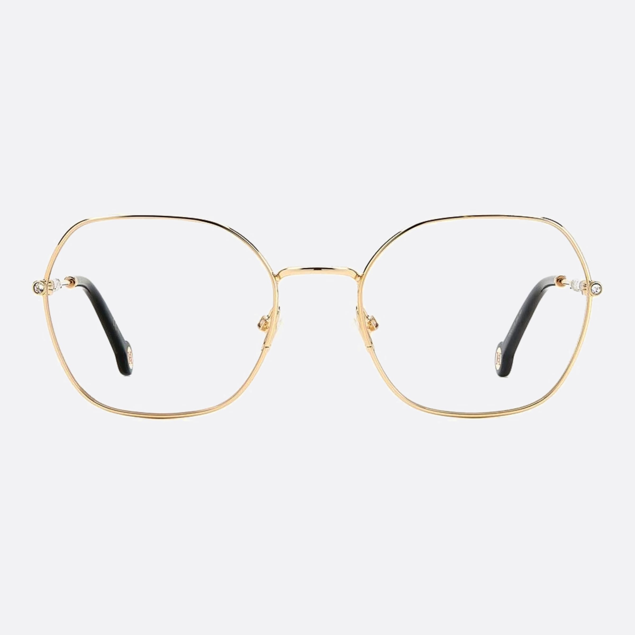Carolina 54mm Herrera Her Rose Gold Geometric Women Eyeglasses - Main View