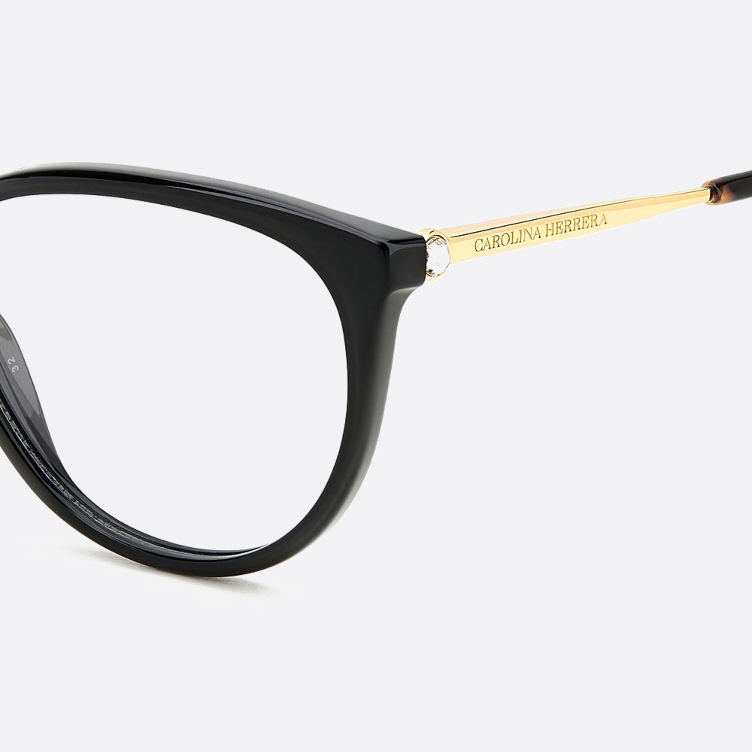 Carolina 55mm Herrera Her 2m2 Black Cat Eye Women Eyeglasses - Detail View
