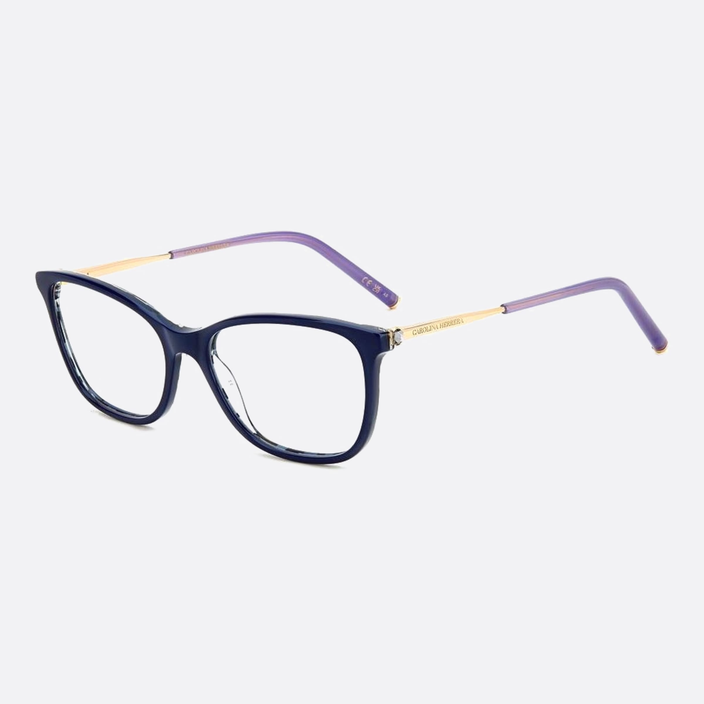 Carolina 54mm Herrera Her Ky2 Blue Cat Eye Women Eyeglasses - Side View