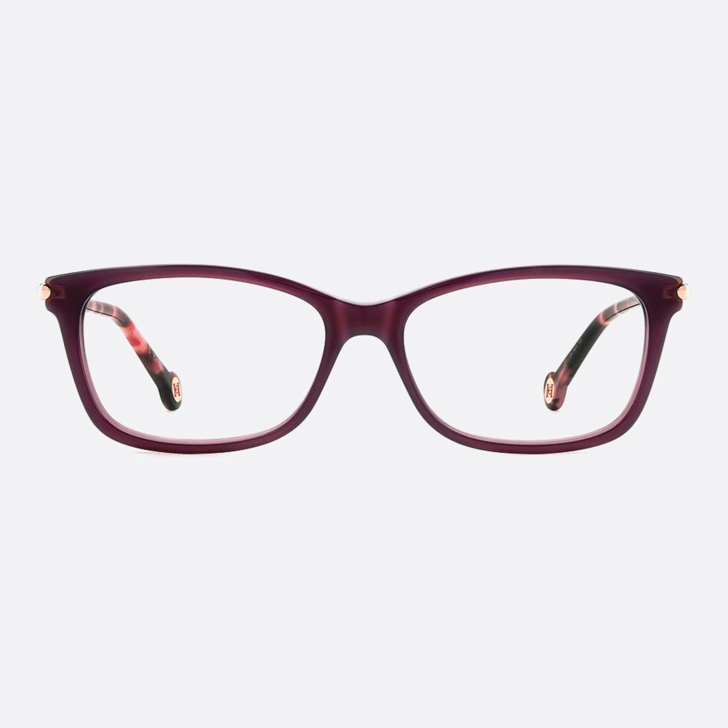 Carolina 53mm Herrera Her Au3 Violet Geometric Women Eyeglasses - Main View