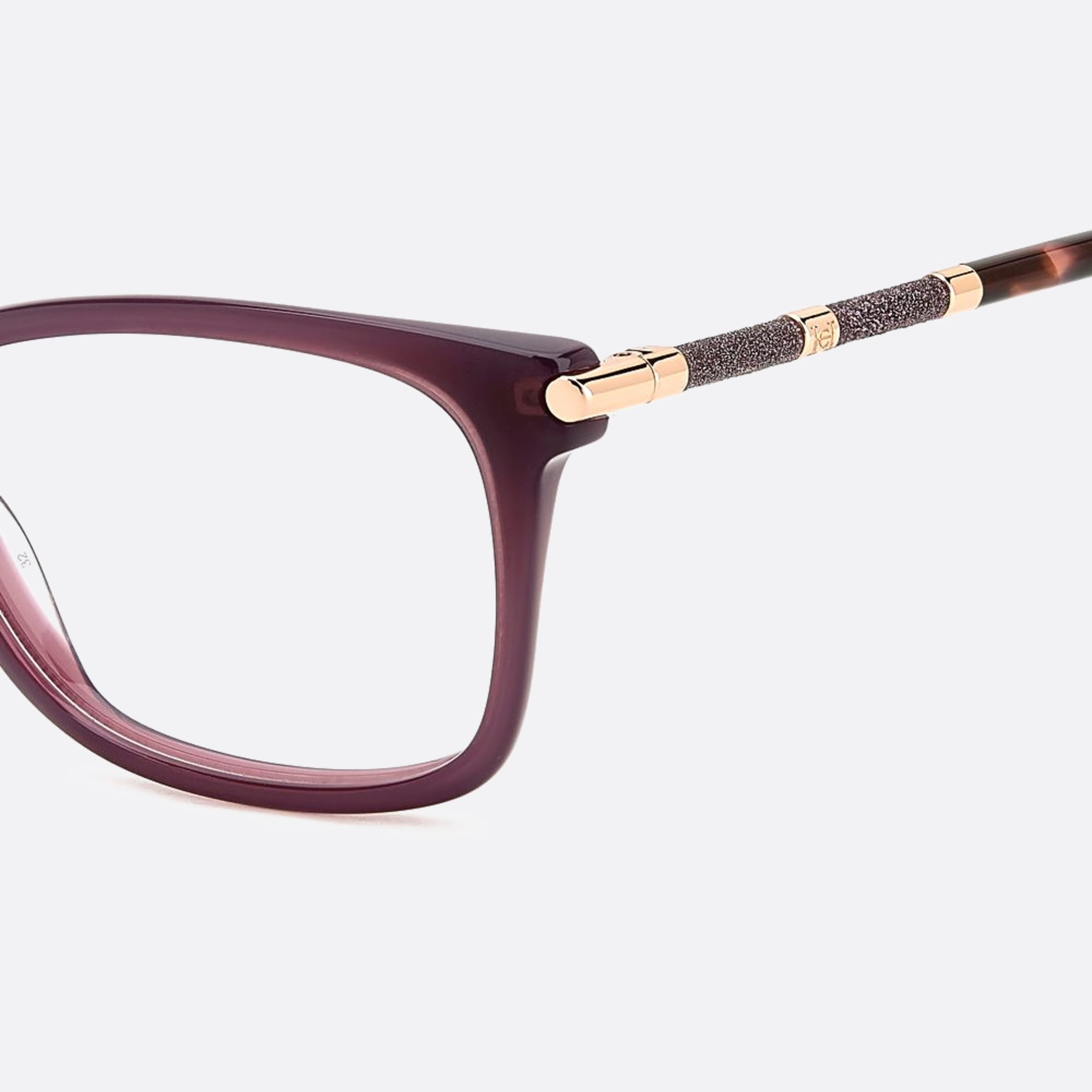 Carolina 53mm Herrera Her Au3 Violet Geometric Women Eyeglasses - Detail View